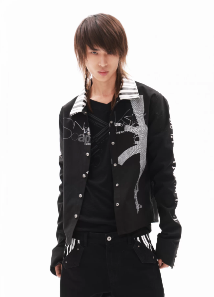 DETWONLINE™"Cavalry"Street‑Style Cropped Jacket