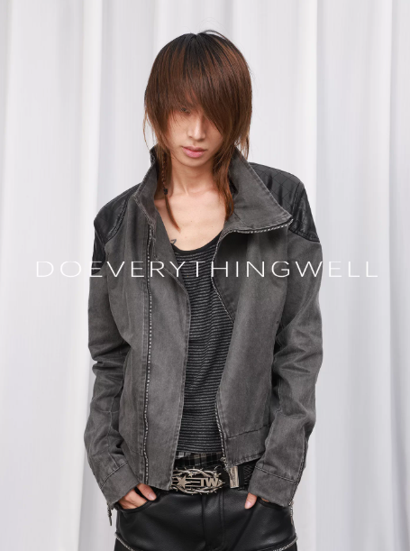 DETWONLINE™Diagonal Zipper Jacket