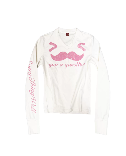 DETWONLINE™"Mustache"Long‑Sleeve Tee