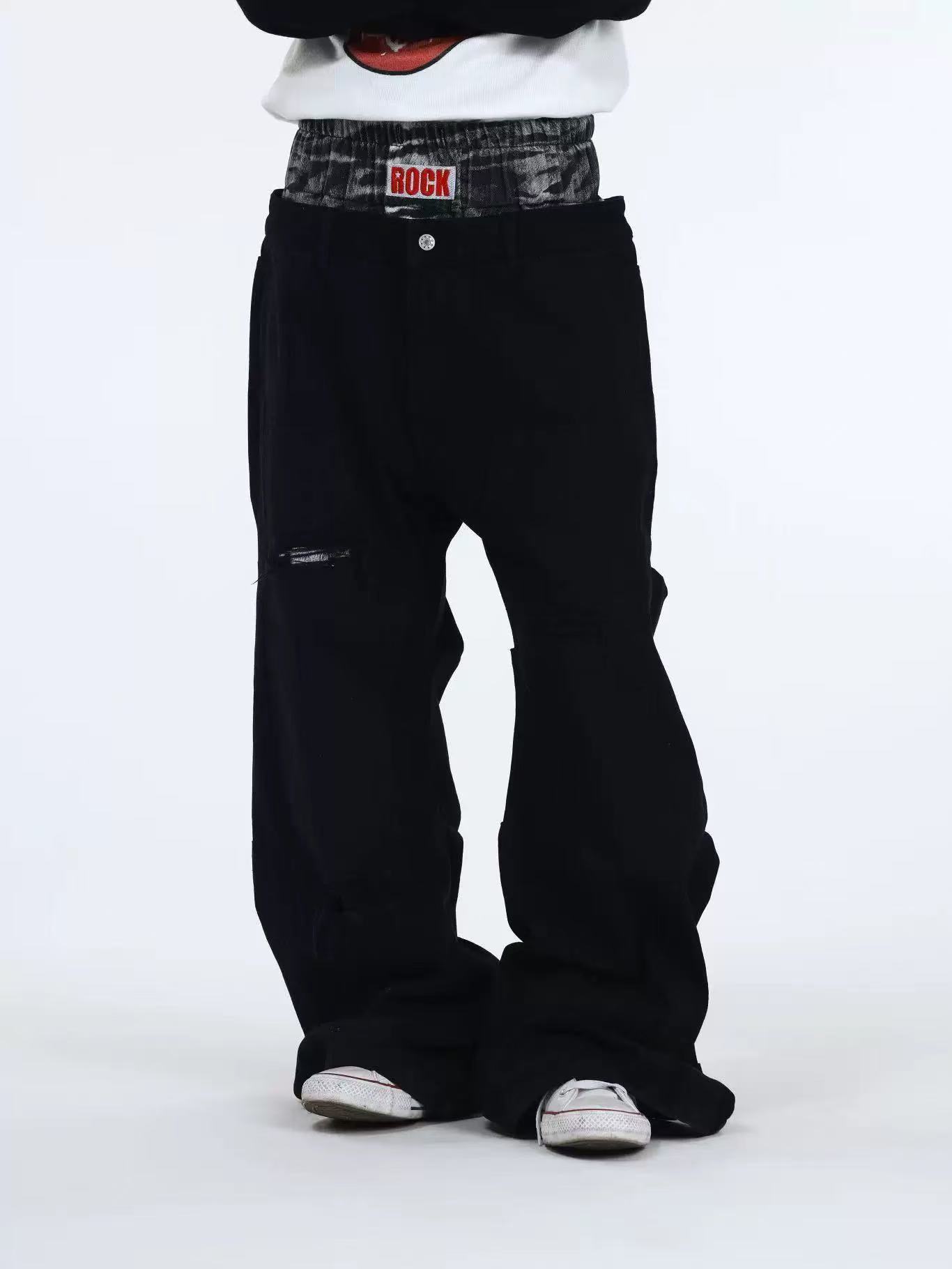 DETWONLINE™Tiger-striped jeans