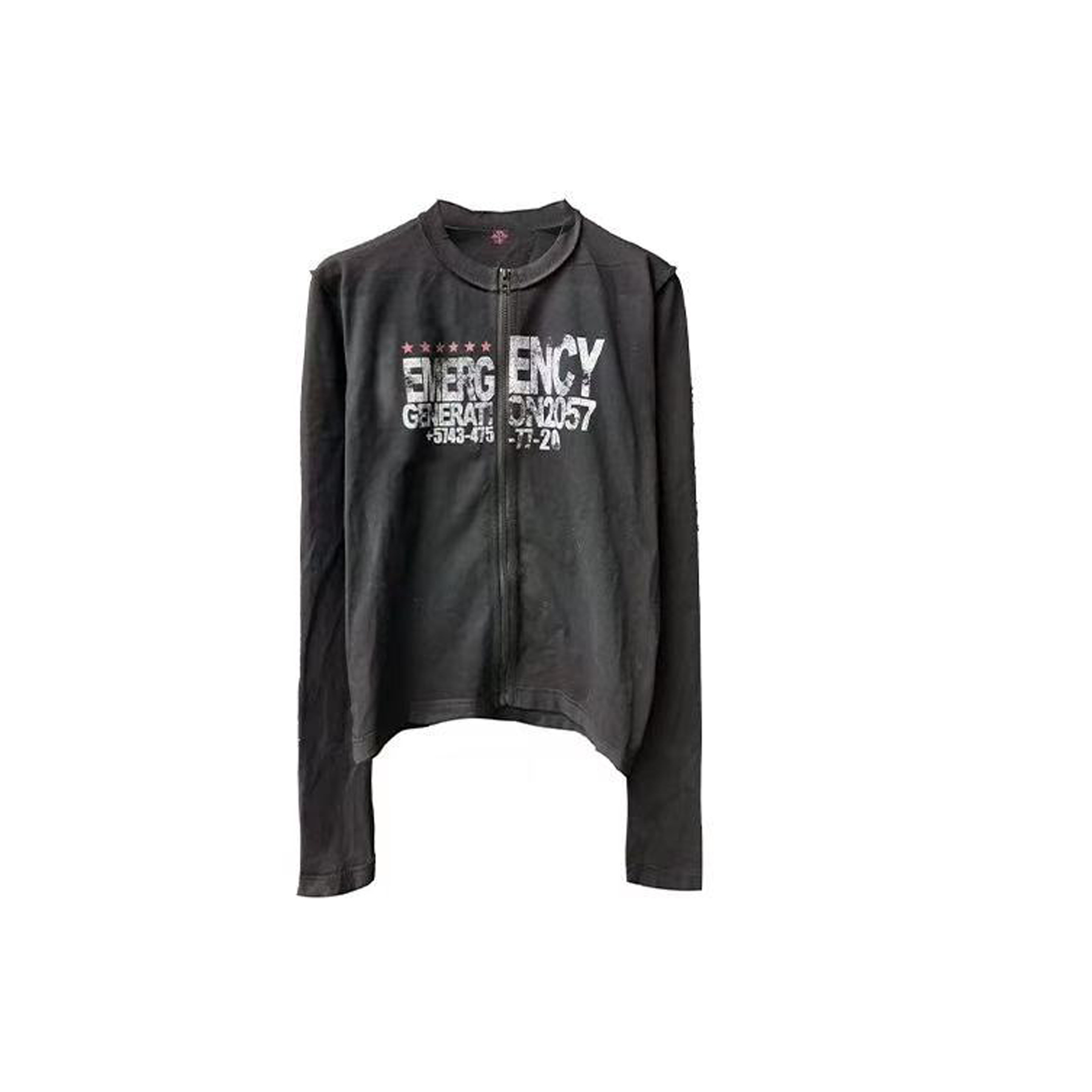 DETWONLINE™Red Star Slogan Shoulder Long Sleeve