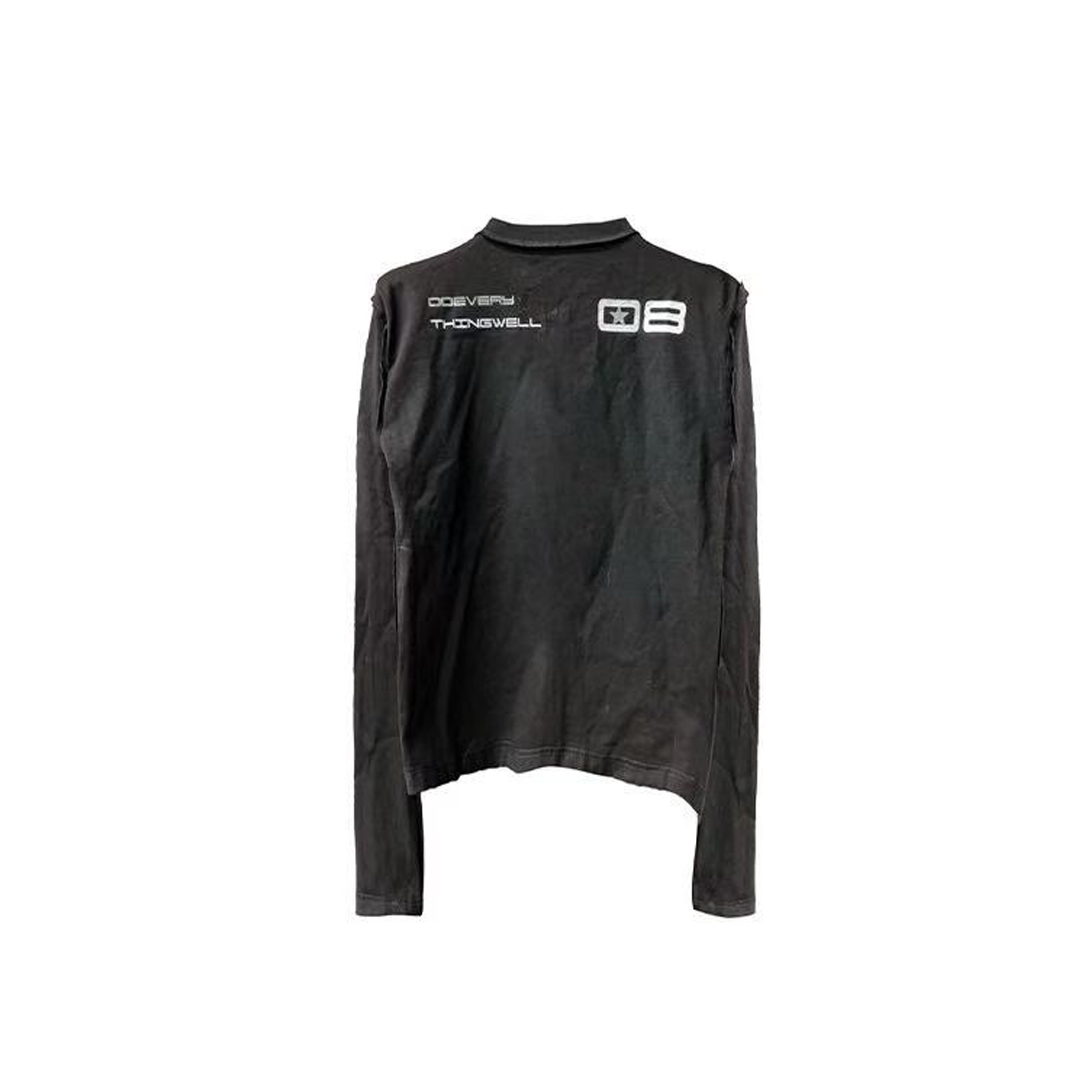 DETWONLINE™Red Star Slogan Shoulder Long Sleeve