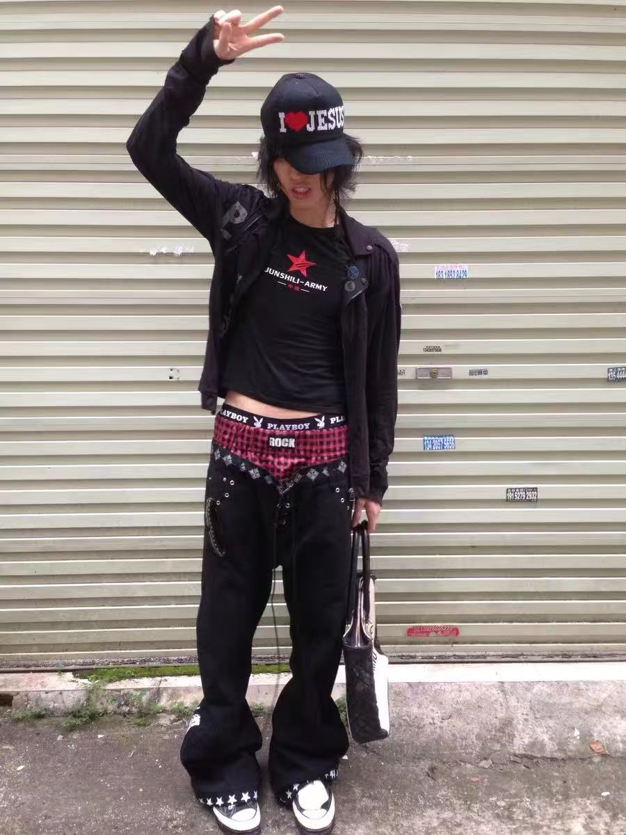 Detwonline color-block jeans