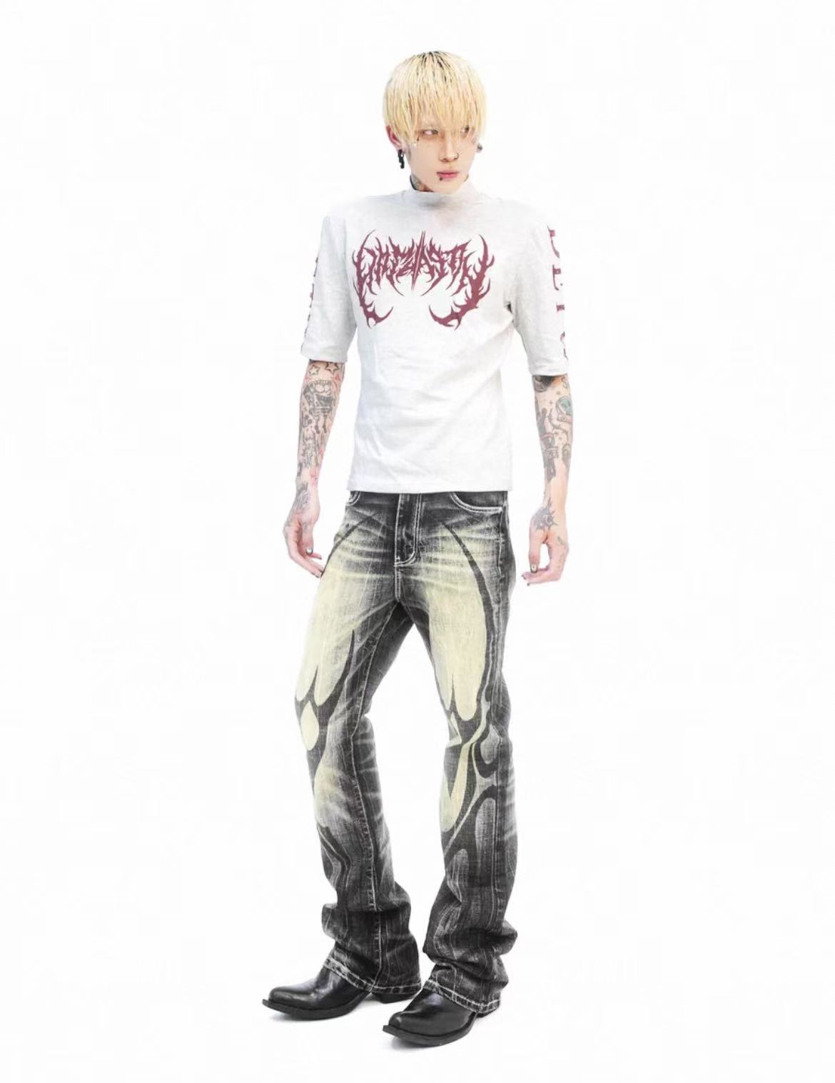 Detwonline Street Mock Neck Graphic Tee