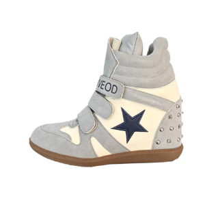 DETWONLINE™"Candy" Series Retro Y2K Cyber Colorful High Top Thick Sole Platform Wedge Sneakers, Unisex