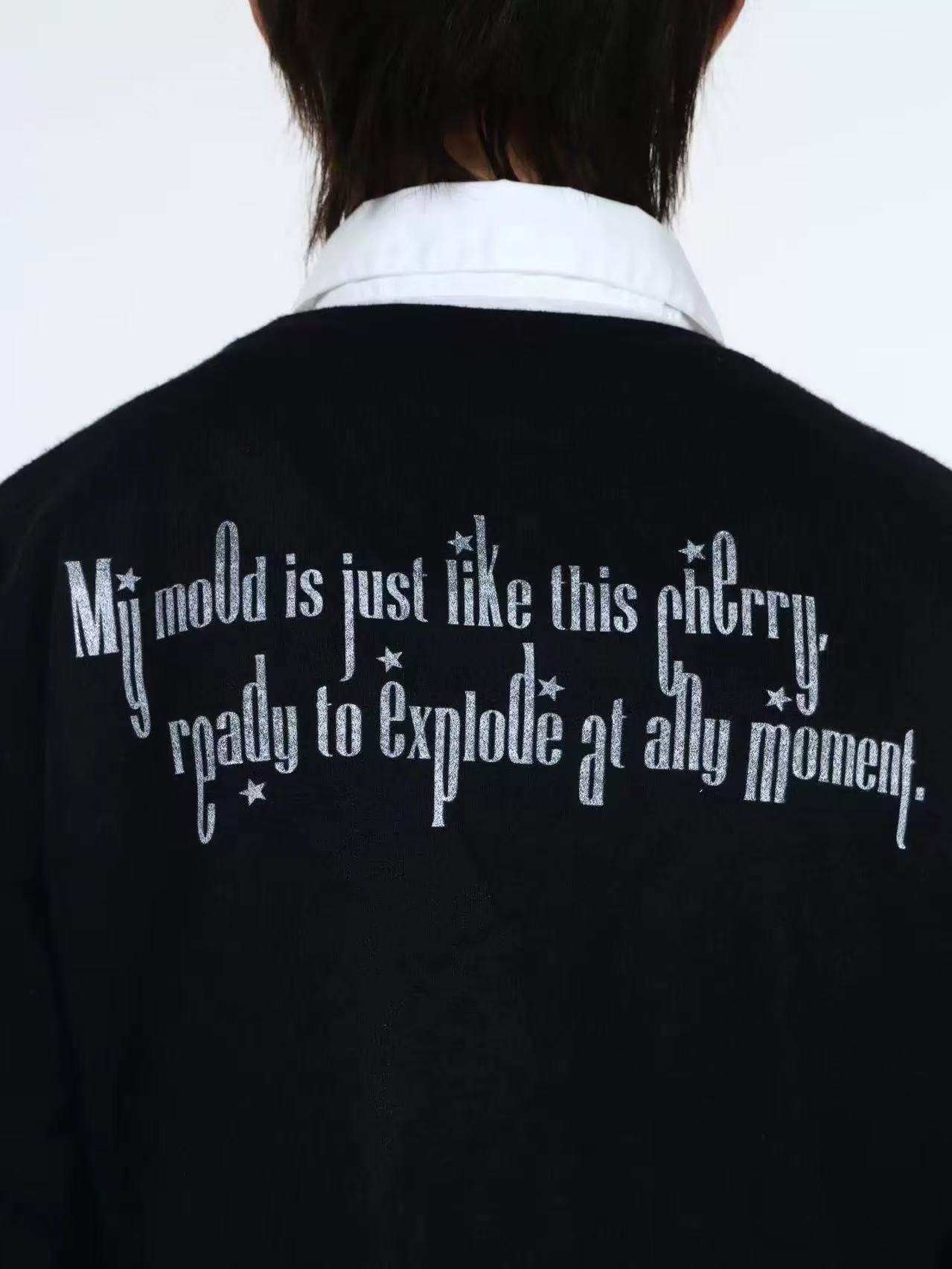 DETWONLINE™Two-piece look polo sweater