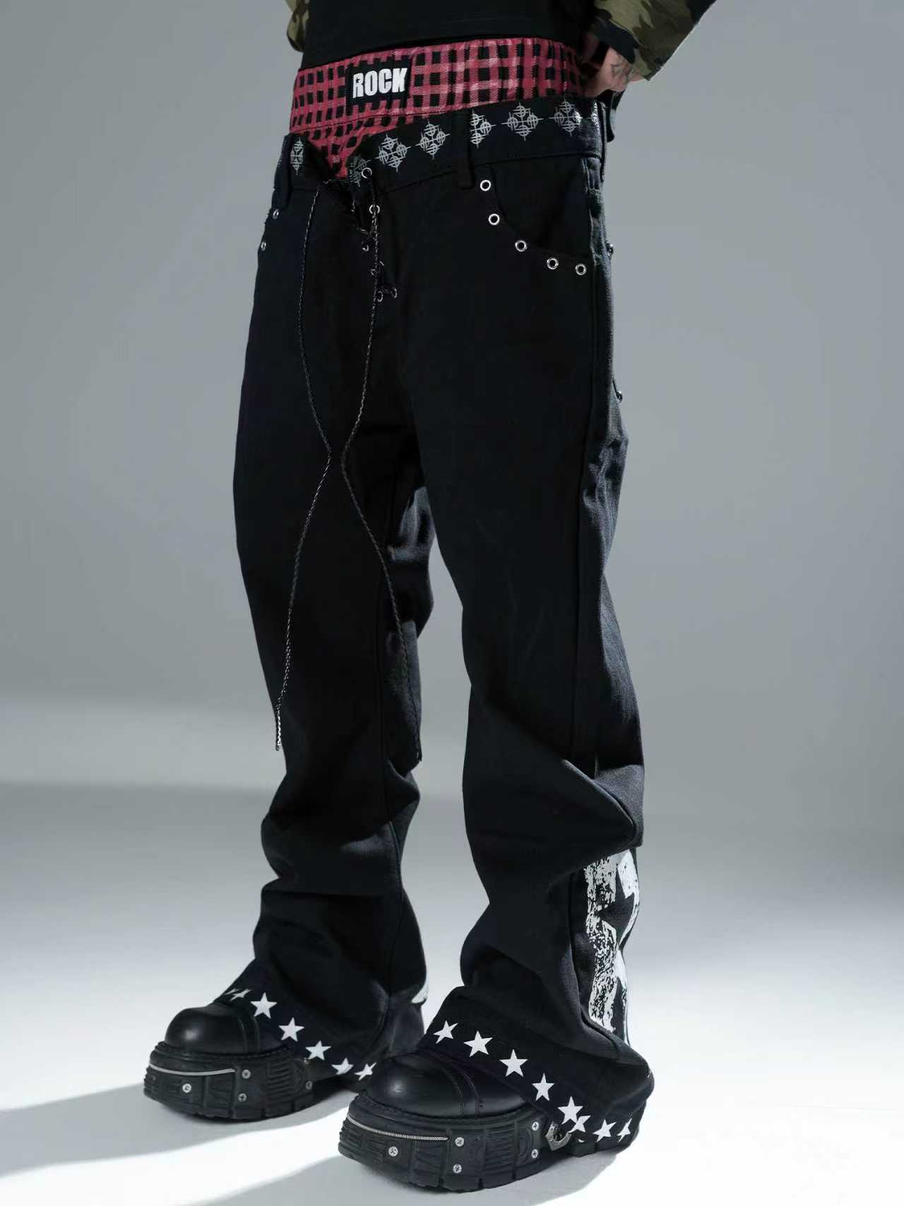 Detwonline color-block jeans