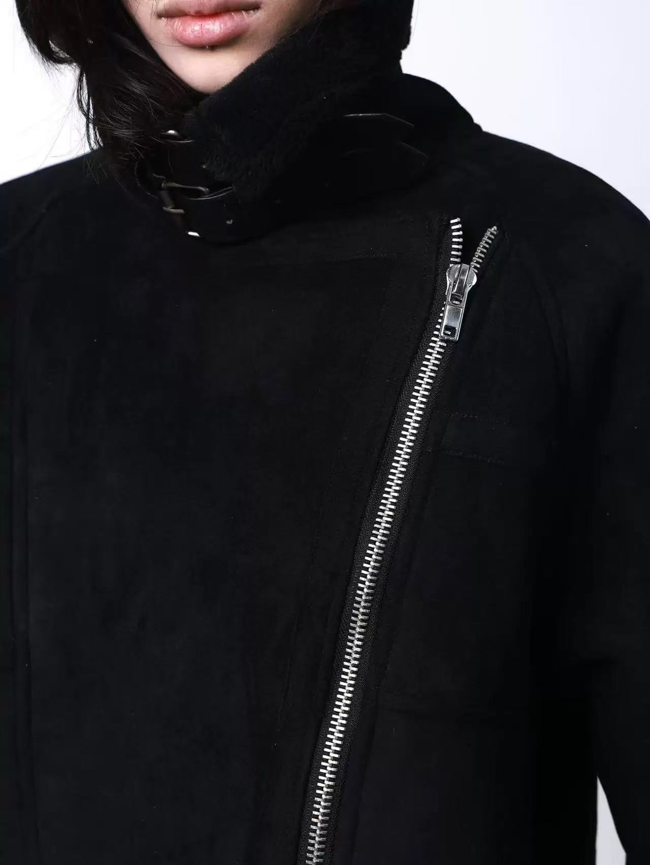 DETWONLINE™Leather suede coat