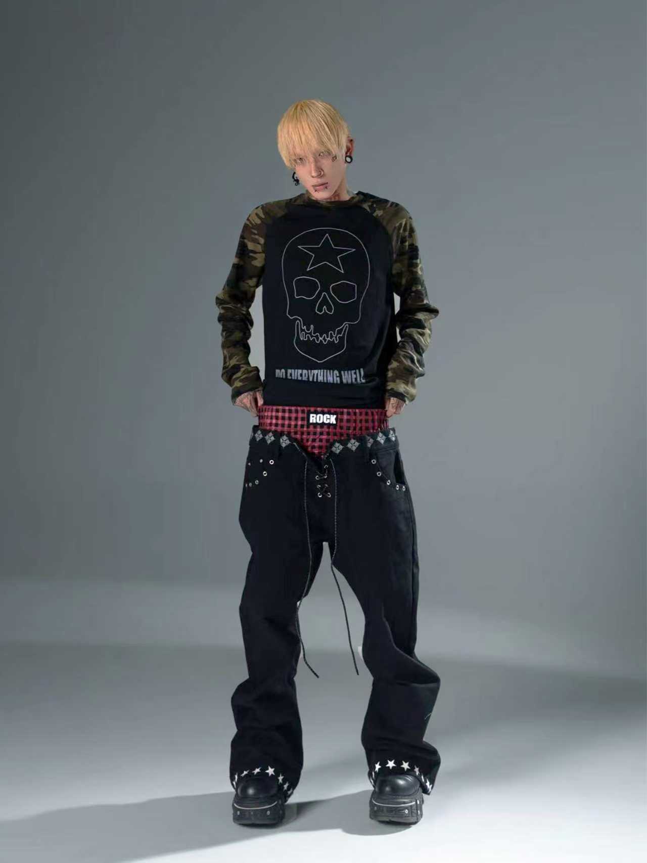 Detwonline color-block jeans