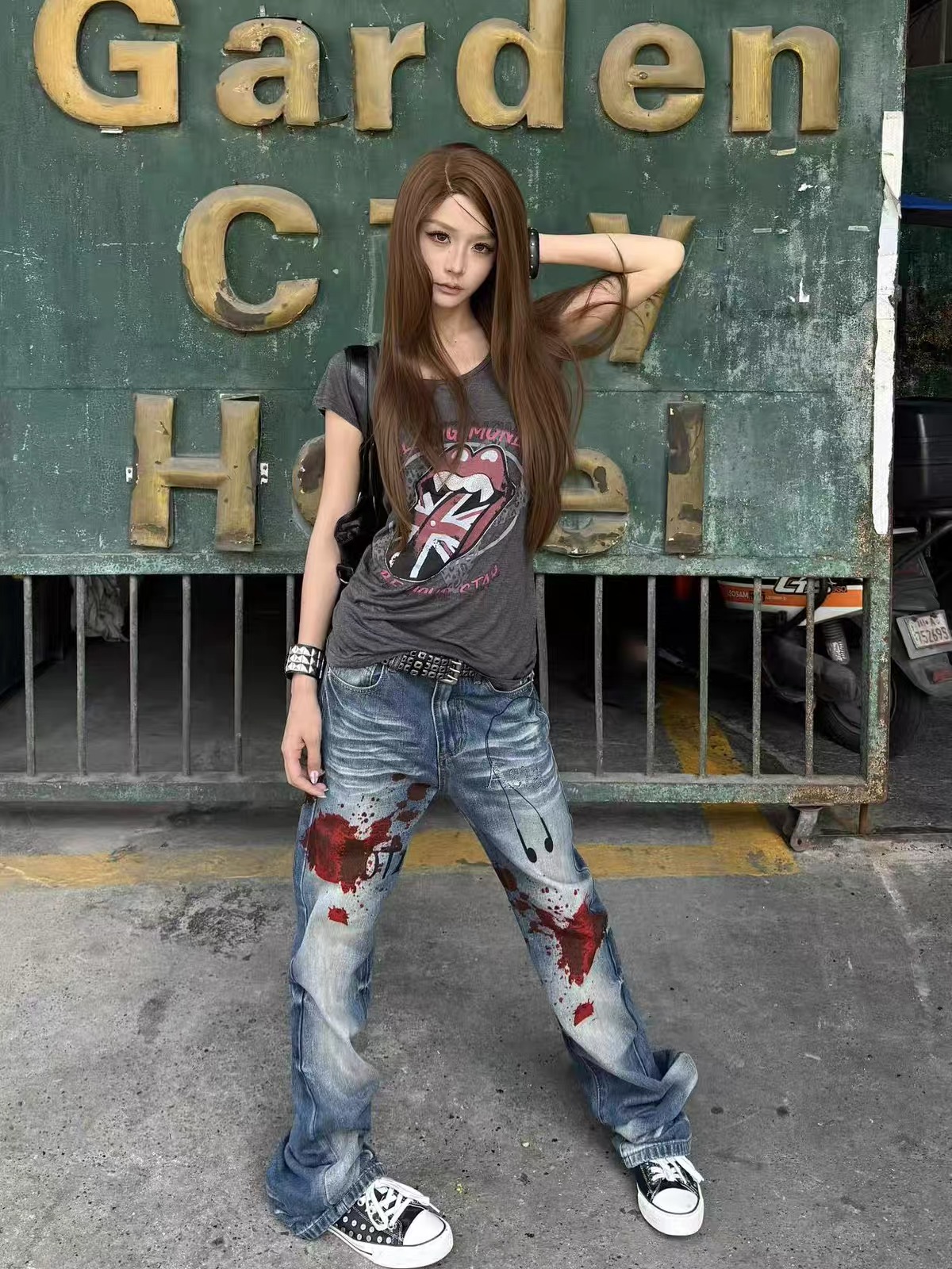 DETWONLINE™ "Bloodstain" Unisex Jeans