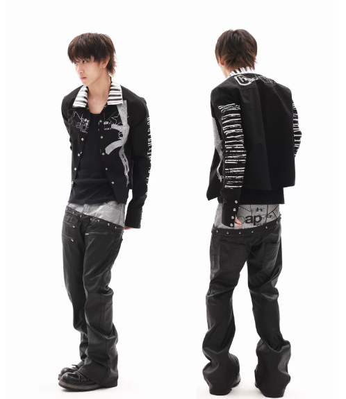DETWONLINE™"Cavalry"Street‑Style Cropped Jacket