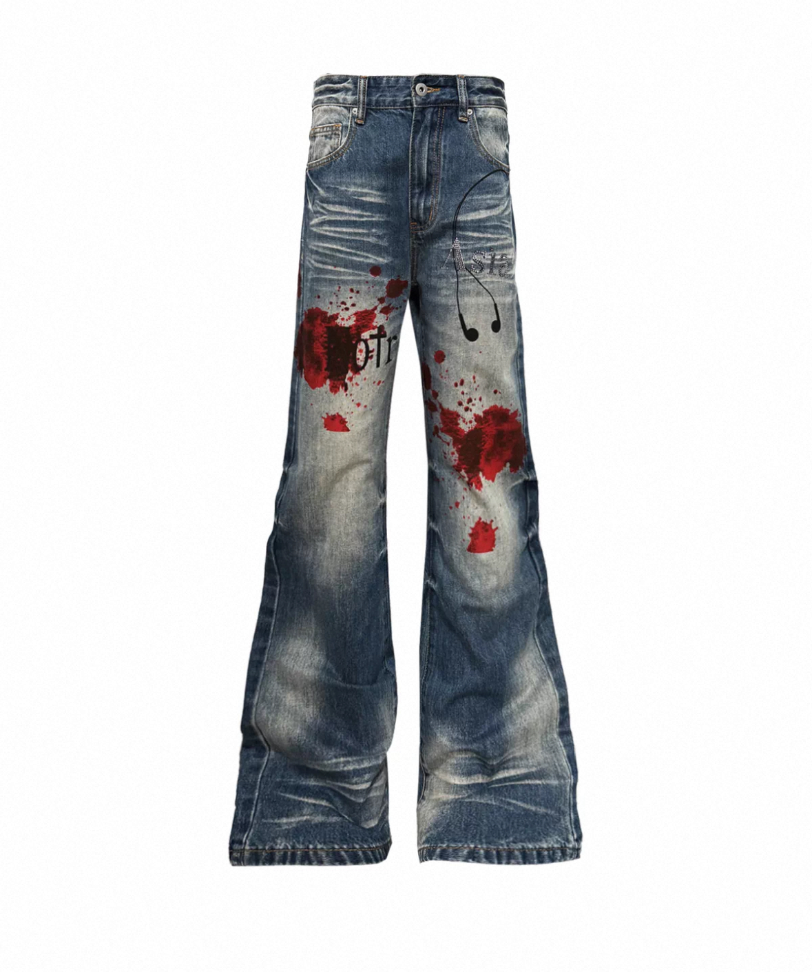 DETWONLINE™ "Bloodstain" Unisex Jeans