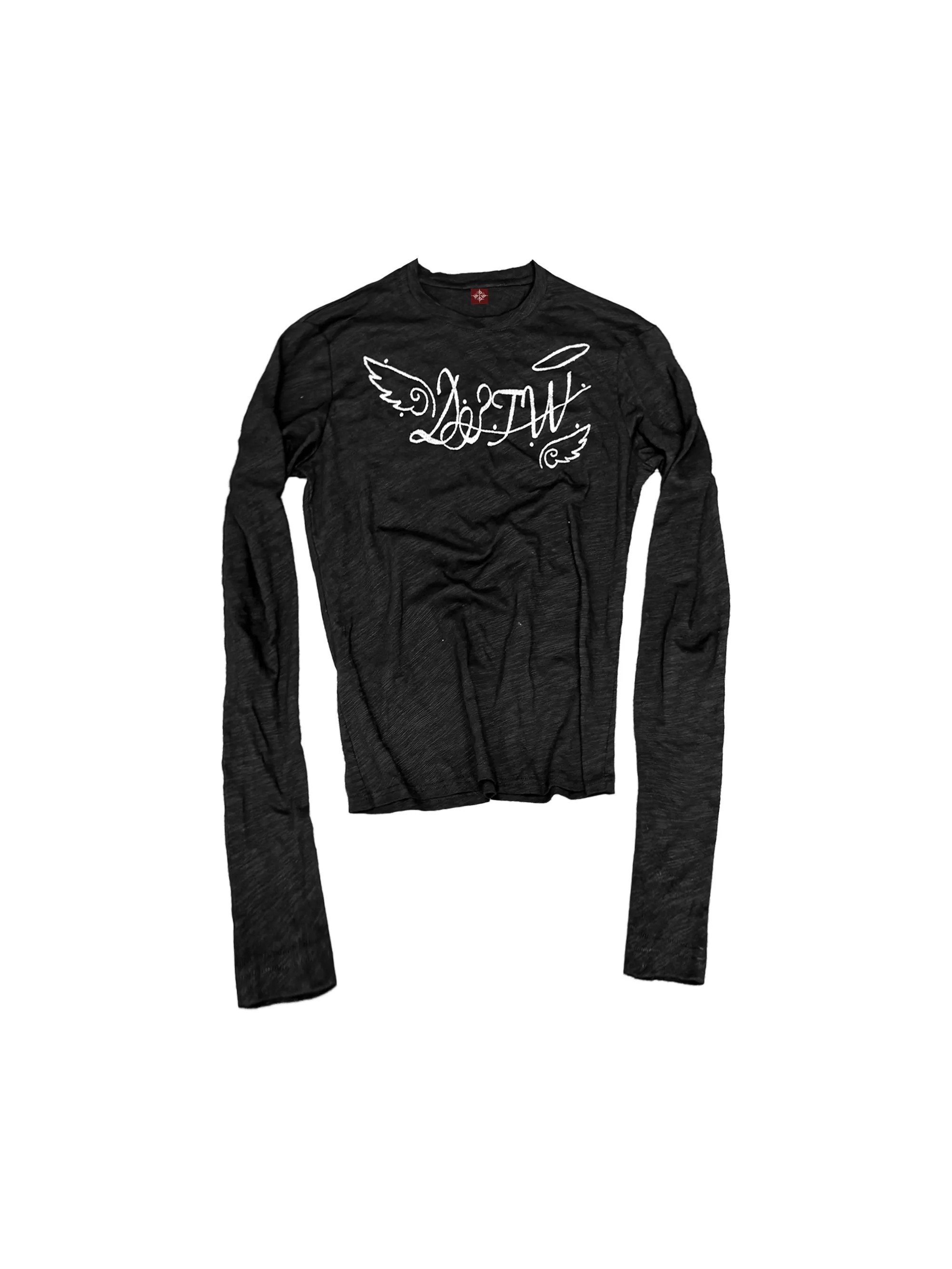 DETWONLINE™"Angel Slogan"Long‑Sleeve T‑Shirt