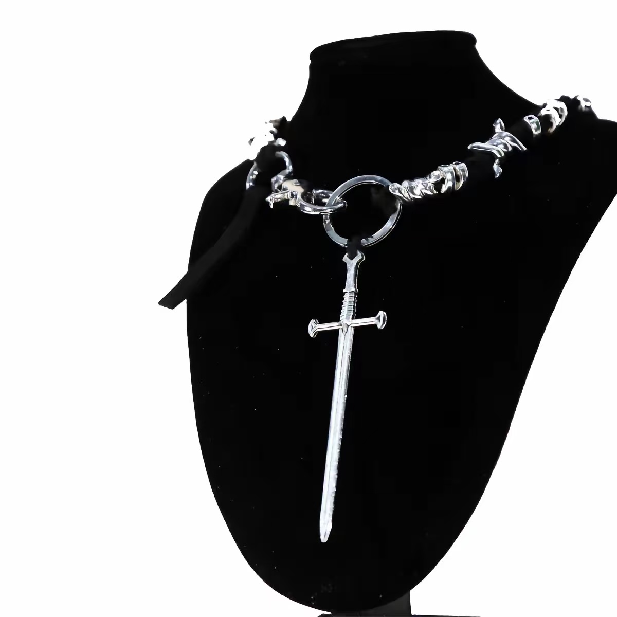 DETWONLINE Sword Pendant Necklace