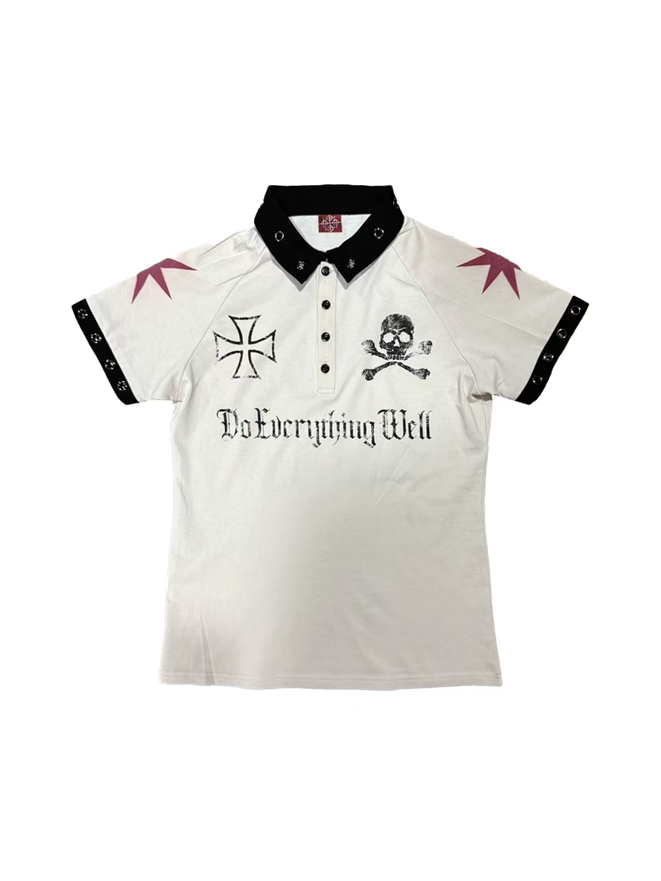 Detwonline punk fashion polo shirt