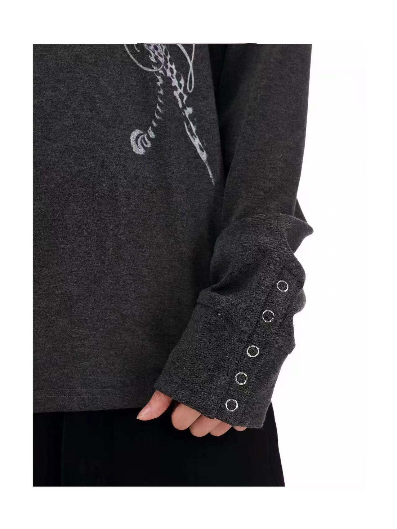 DETWONLINE™Faux Cashmere Print Long Sleeve