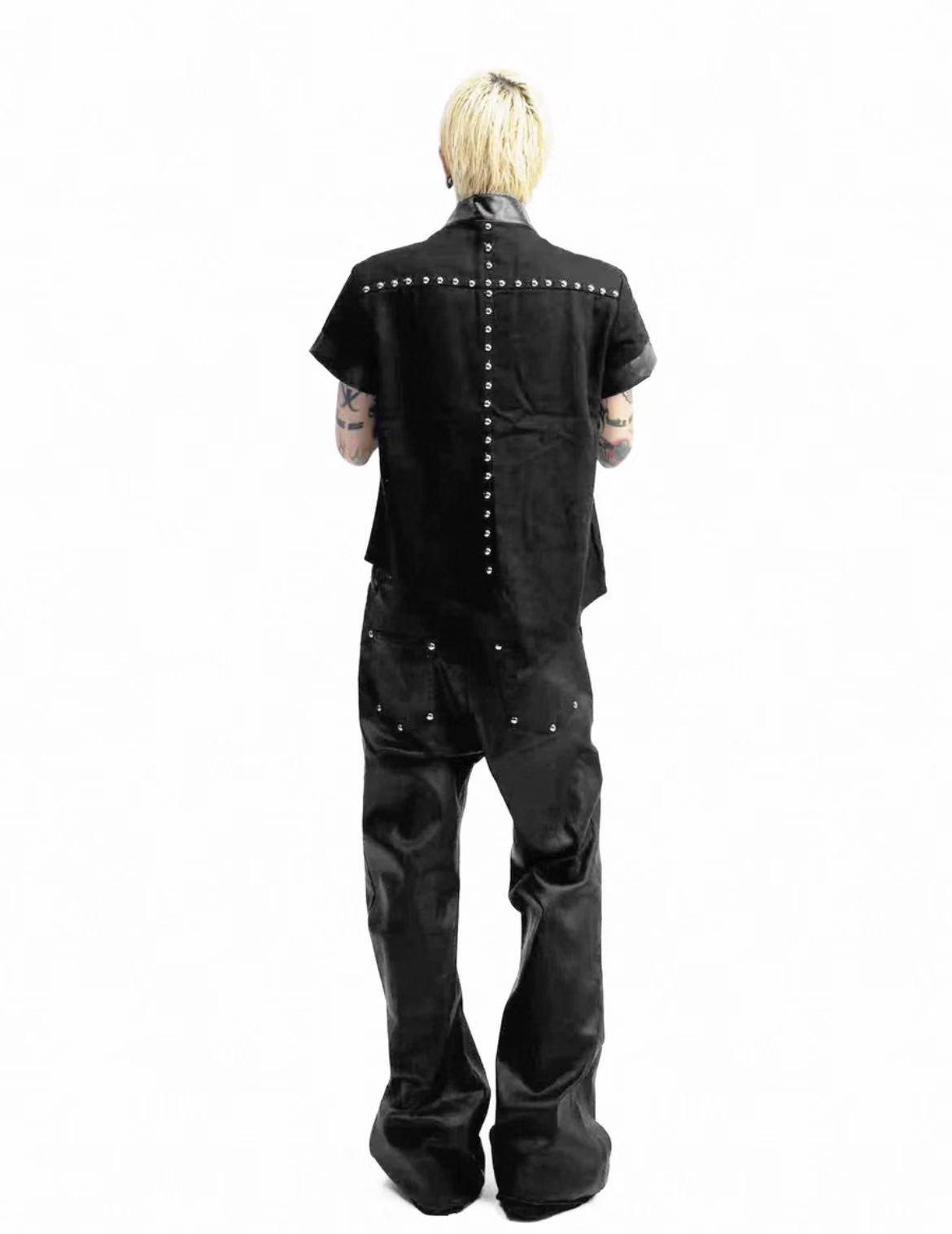 Detwonline Punk Dark Style Short Sleeve Shirt