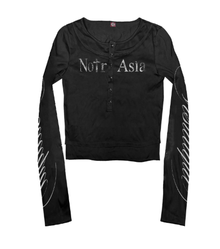 DETWONLINE™"Skull"Long‑Sleeve Tee