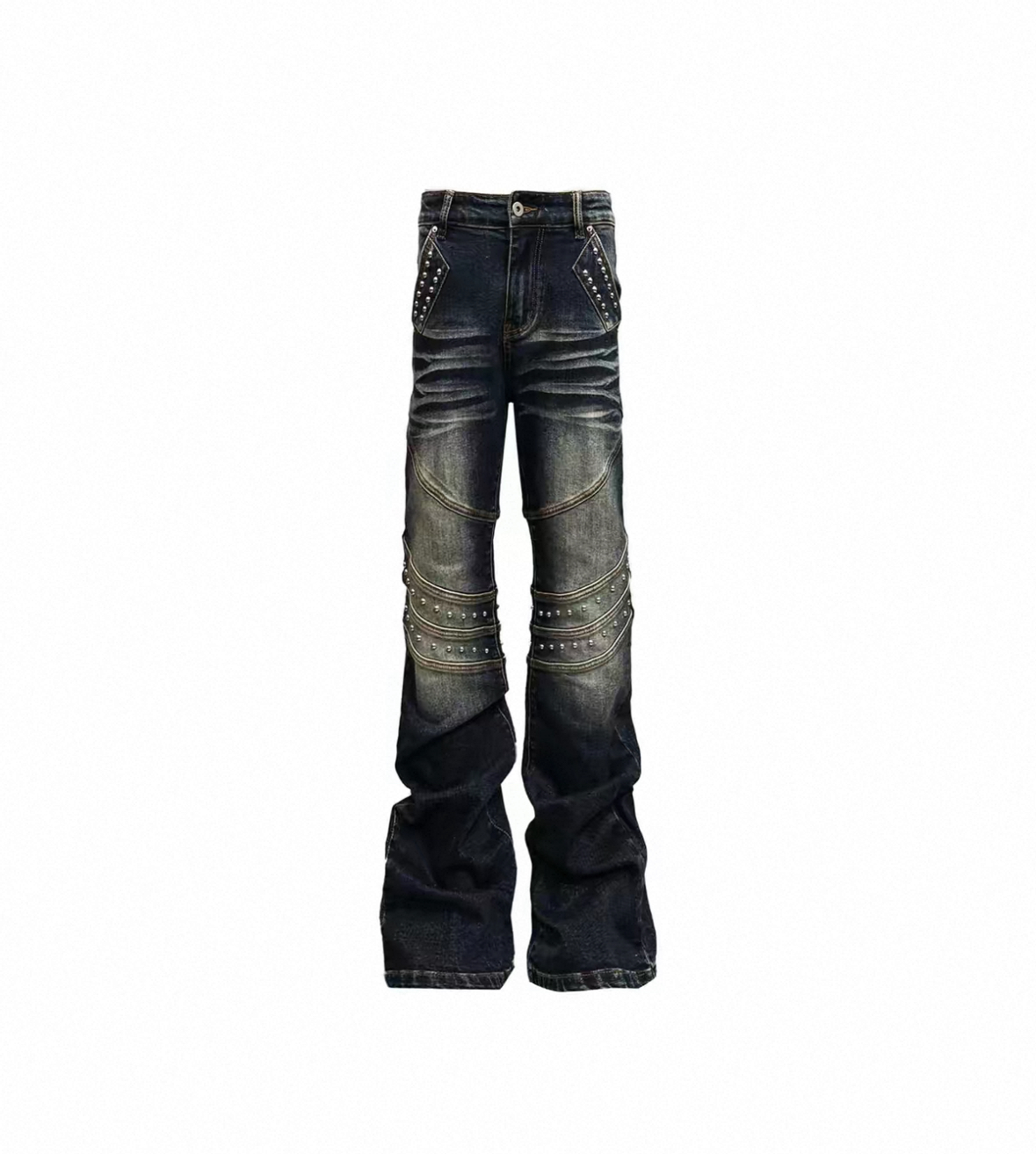 DETWONLINE™"Version 2.0"Rivet Flare Jeans