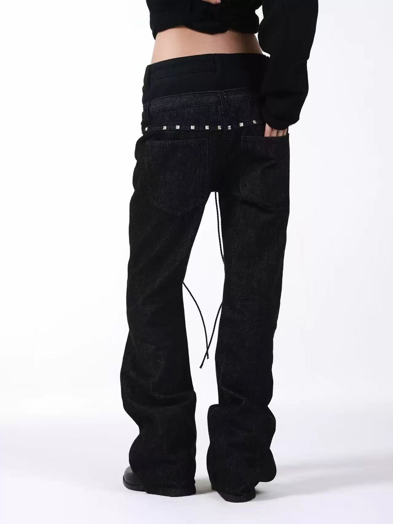 DETWONLINE™Belted drawstring jeans