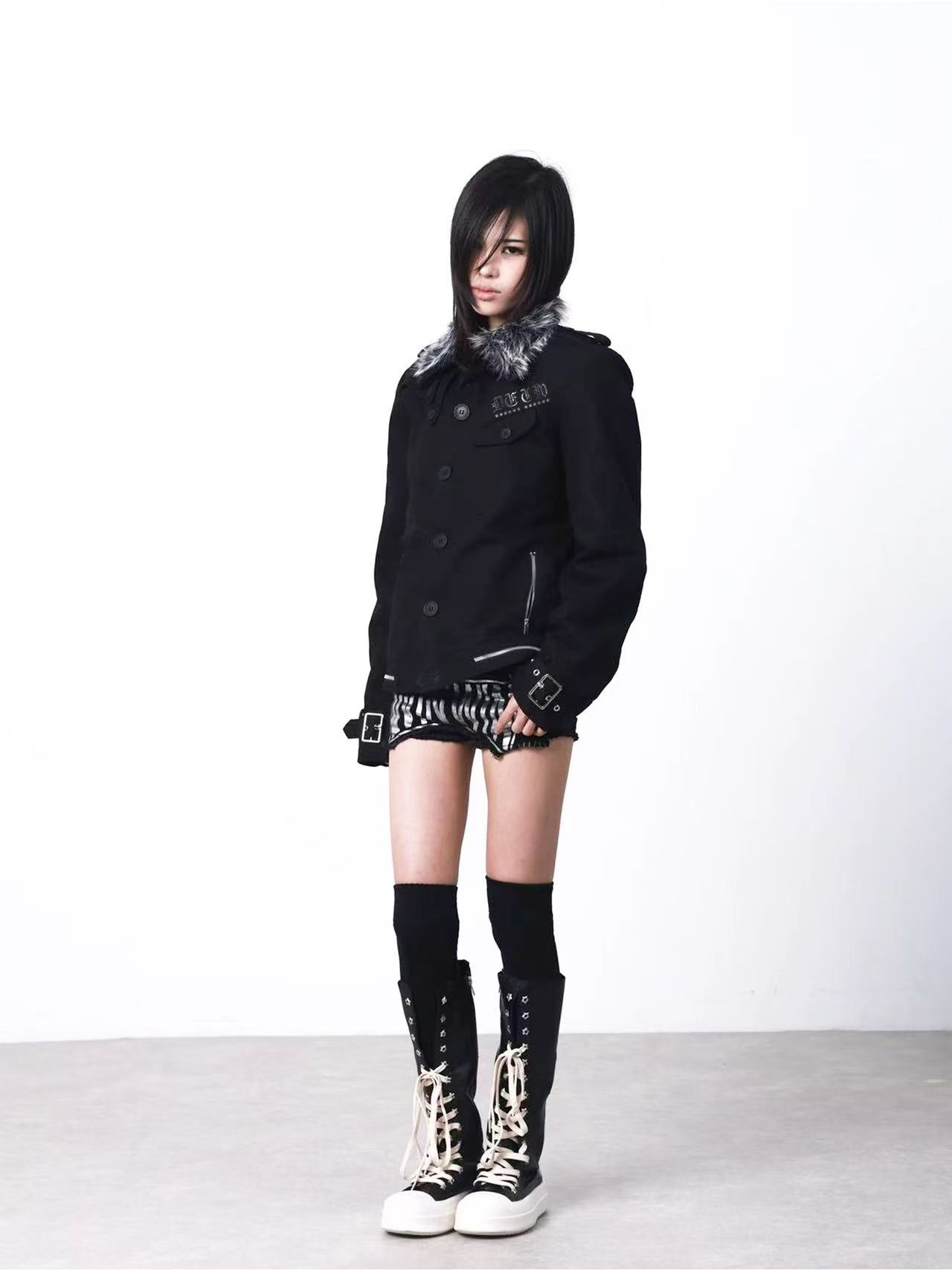 DETWONLINE™winter fur collar coat