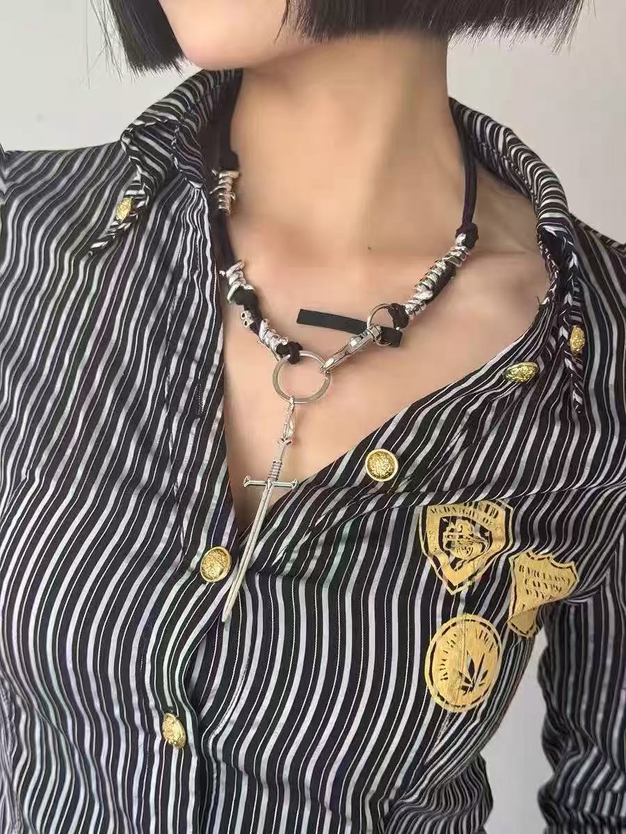 DETWONLINE Sword Pendant Necklace
