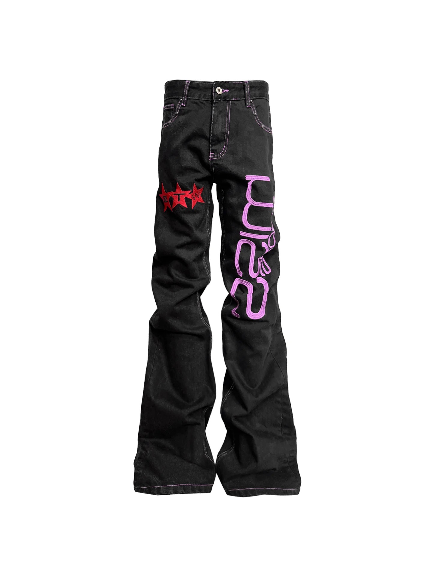 DETWONLINE™ "Purple‑Stitch"  Jeans