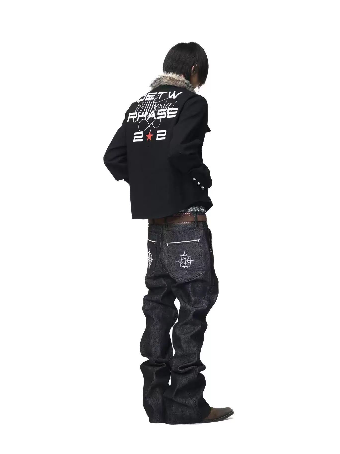 DETWONLINE™Red Star Slogan Jacket