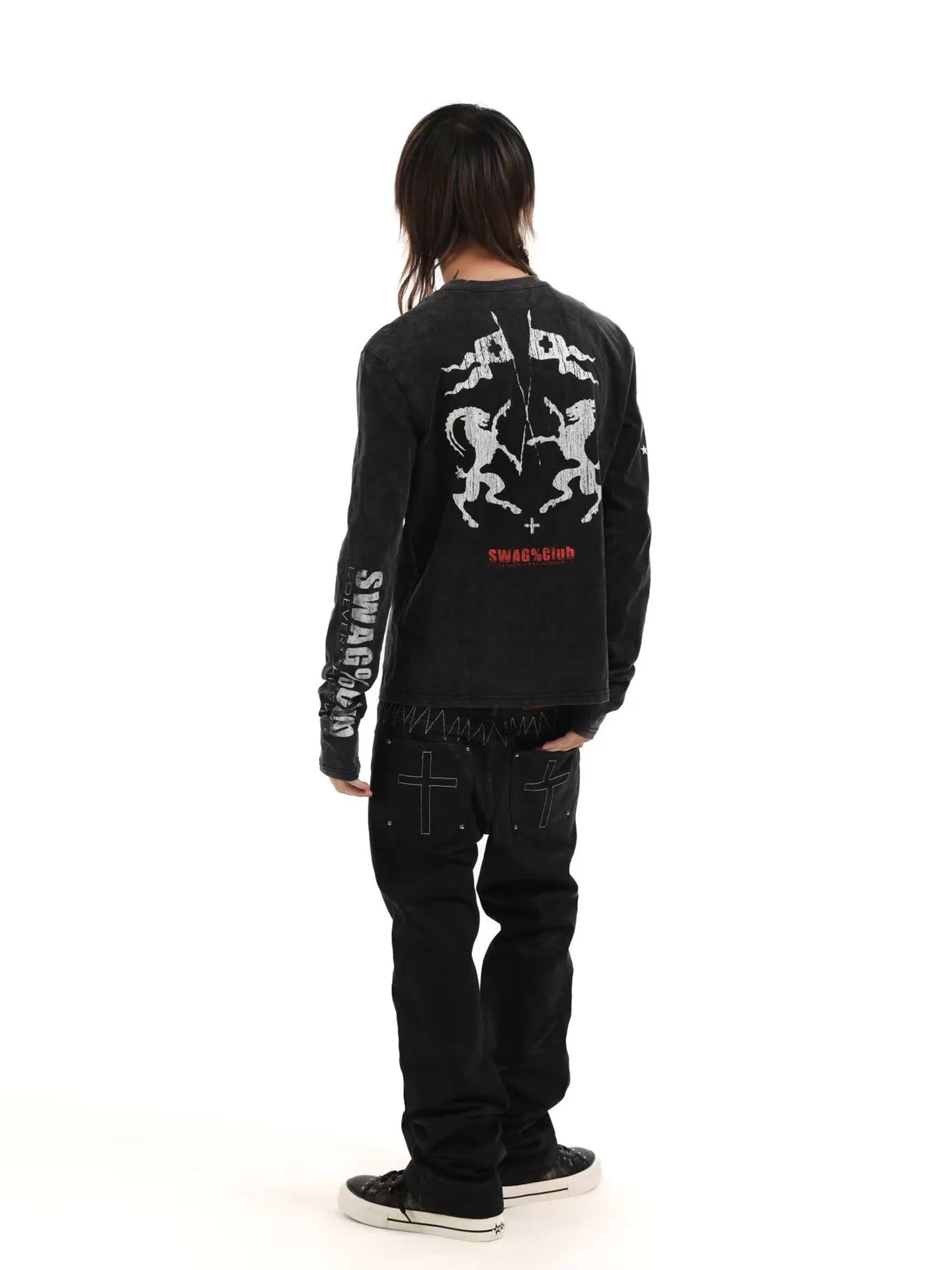 DETWONLINE™"DETW Demon Sheep"Long‑Sleeve T‑Shirt