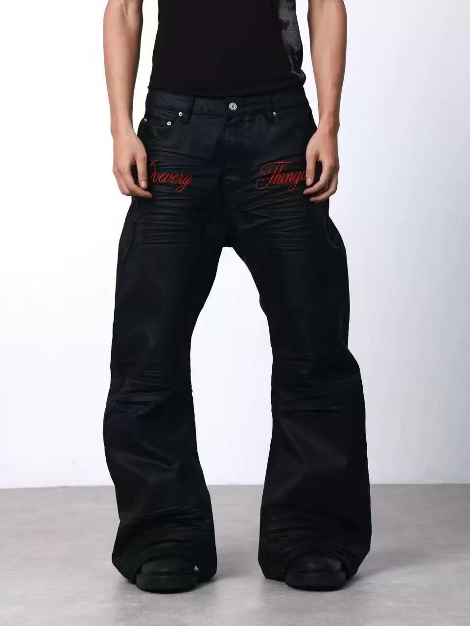 DETWONLINE™Waxed-coated jeans