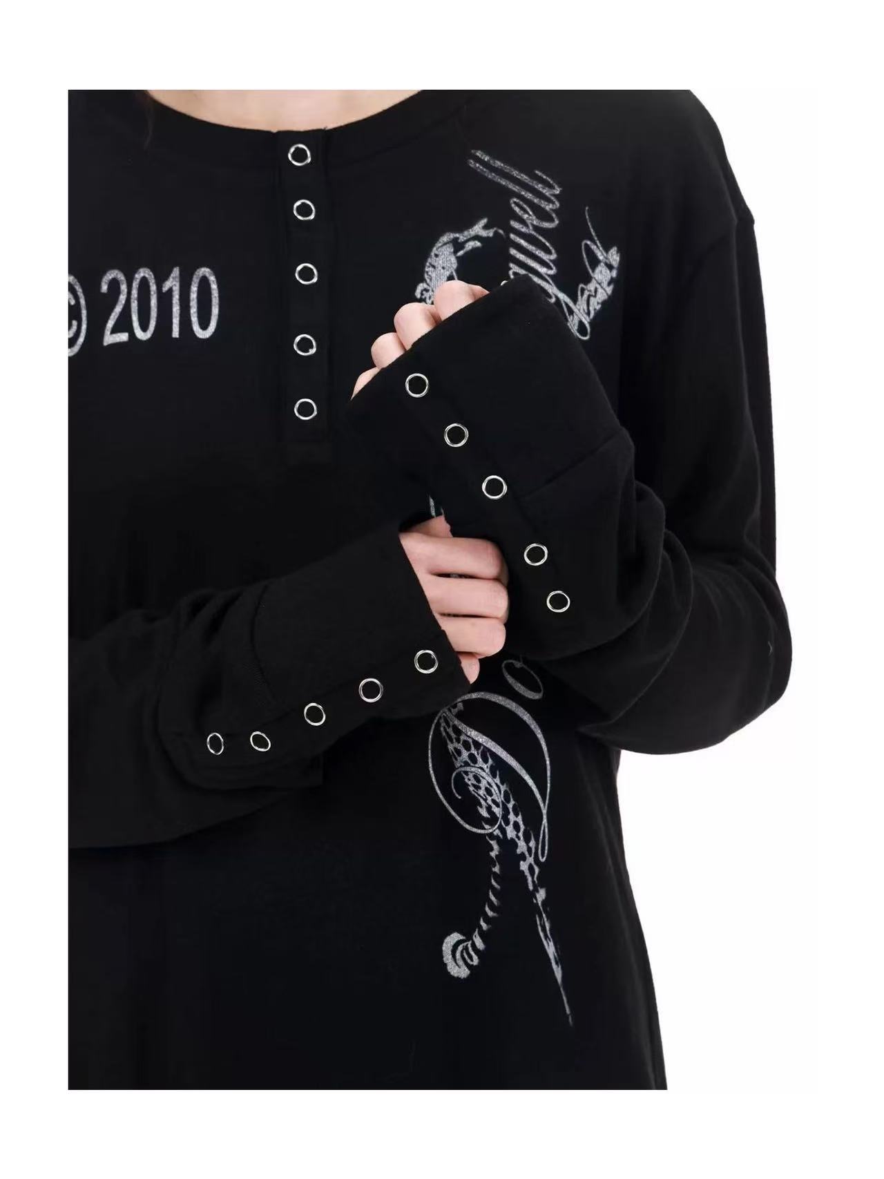 DETWONLINE™Faux Cashmere Print Long Sleeve