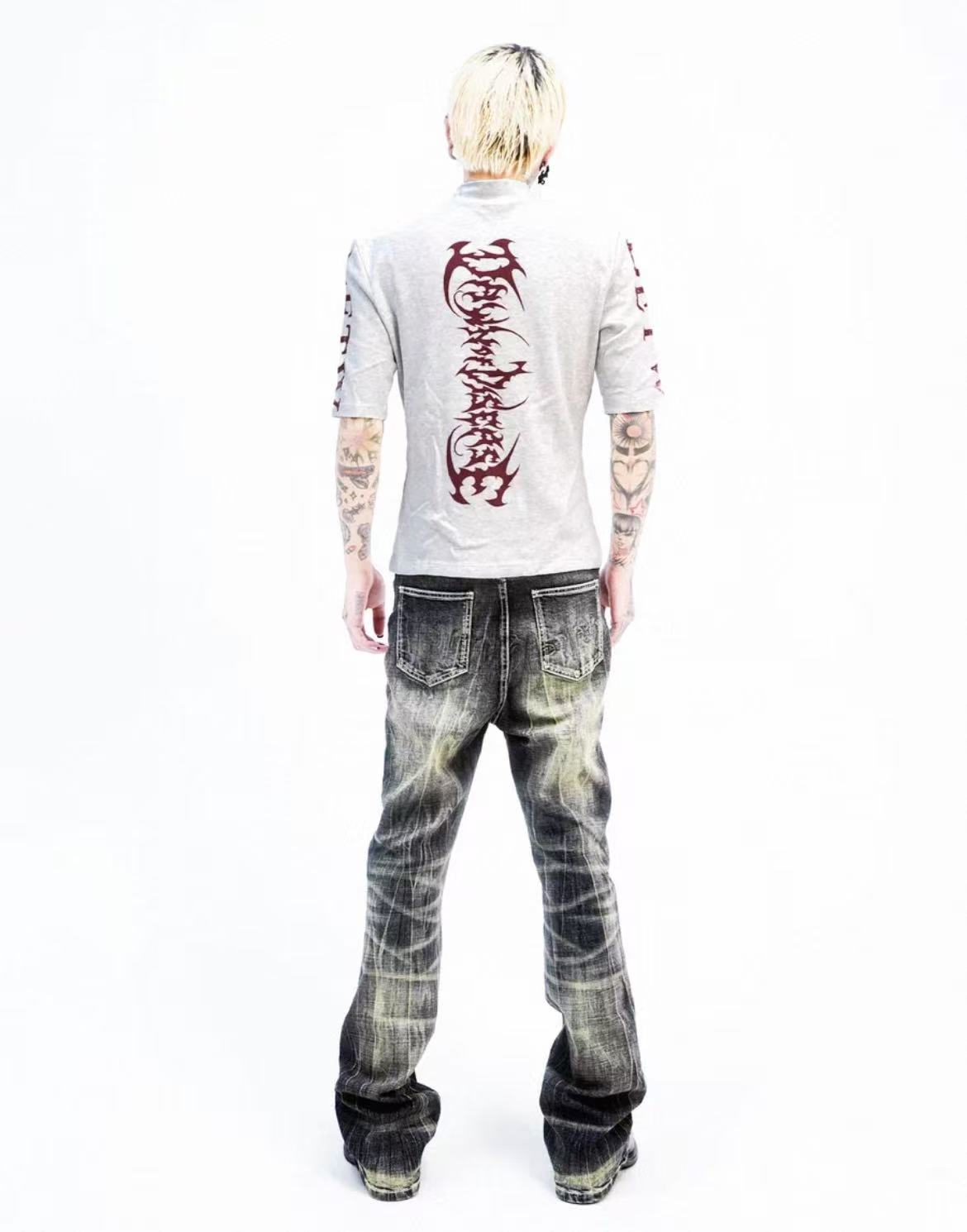 Detwonline Street Mock Neck Graphic Tee