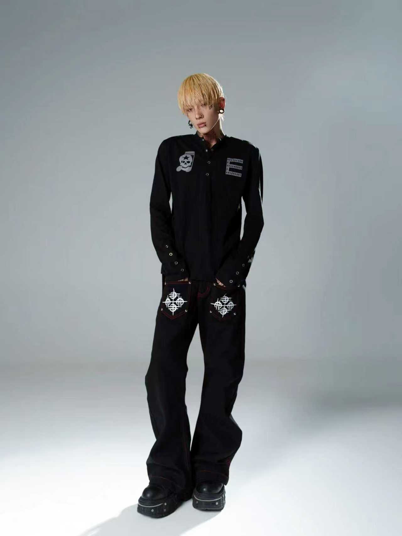 Skull Henry  Long Sleeve Top