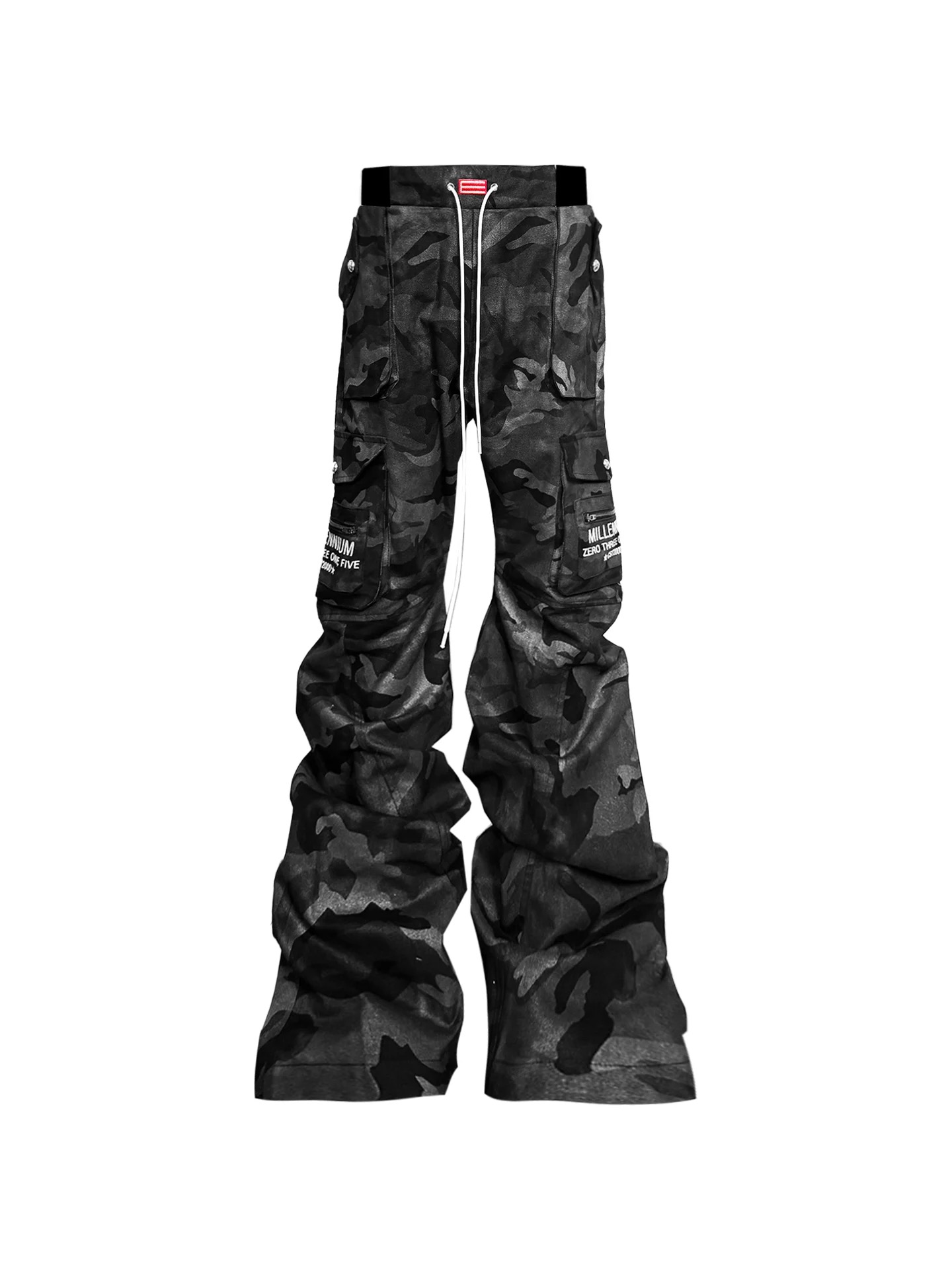 DETWONLINE™"Black‑White Camo"cargo pants