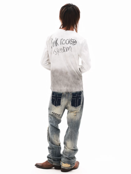 DETWONLINE™"PUNK"Long‑Sleeve Tee