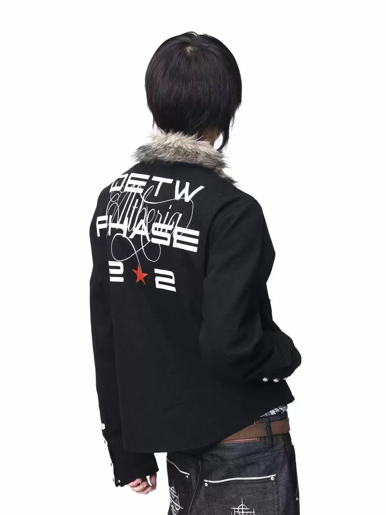 DETWONLINE™Red Star Slogan Jacket