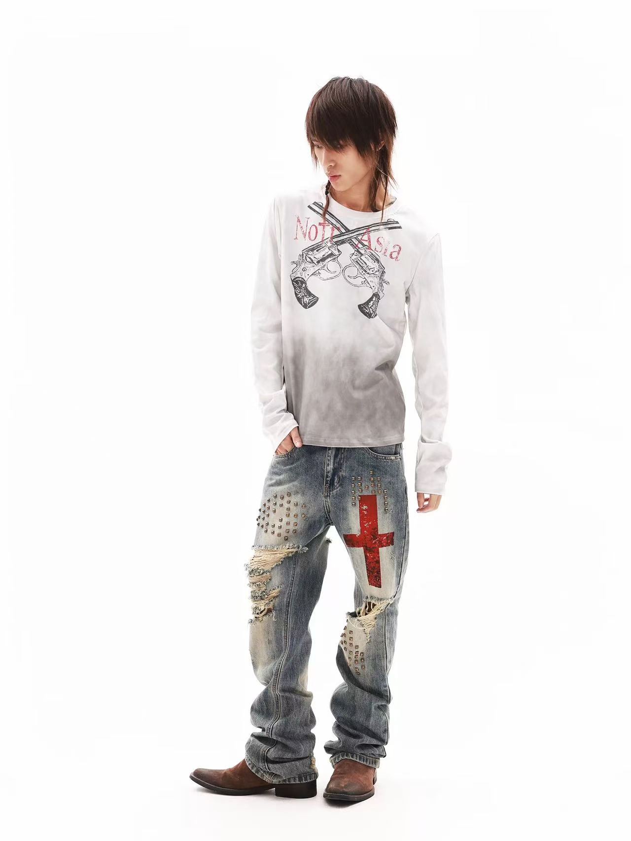DETWONLINE™"PUNK"Long‑Sleeve Tee