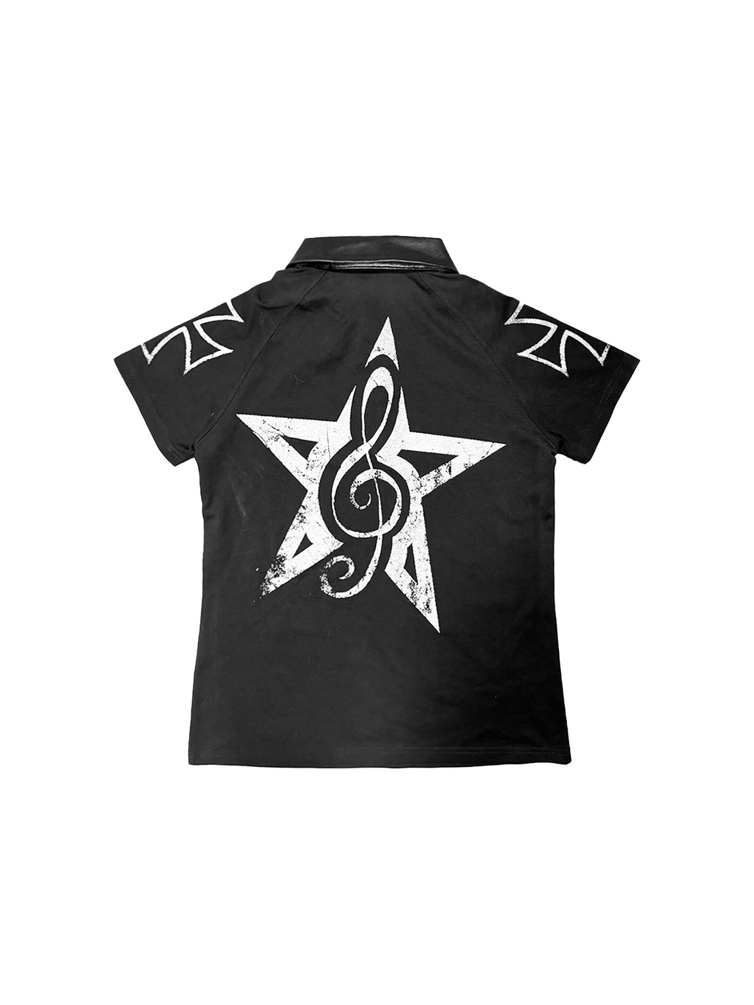 fashion punk style polo shirt