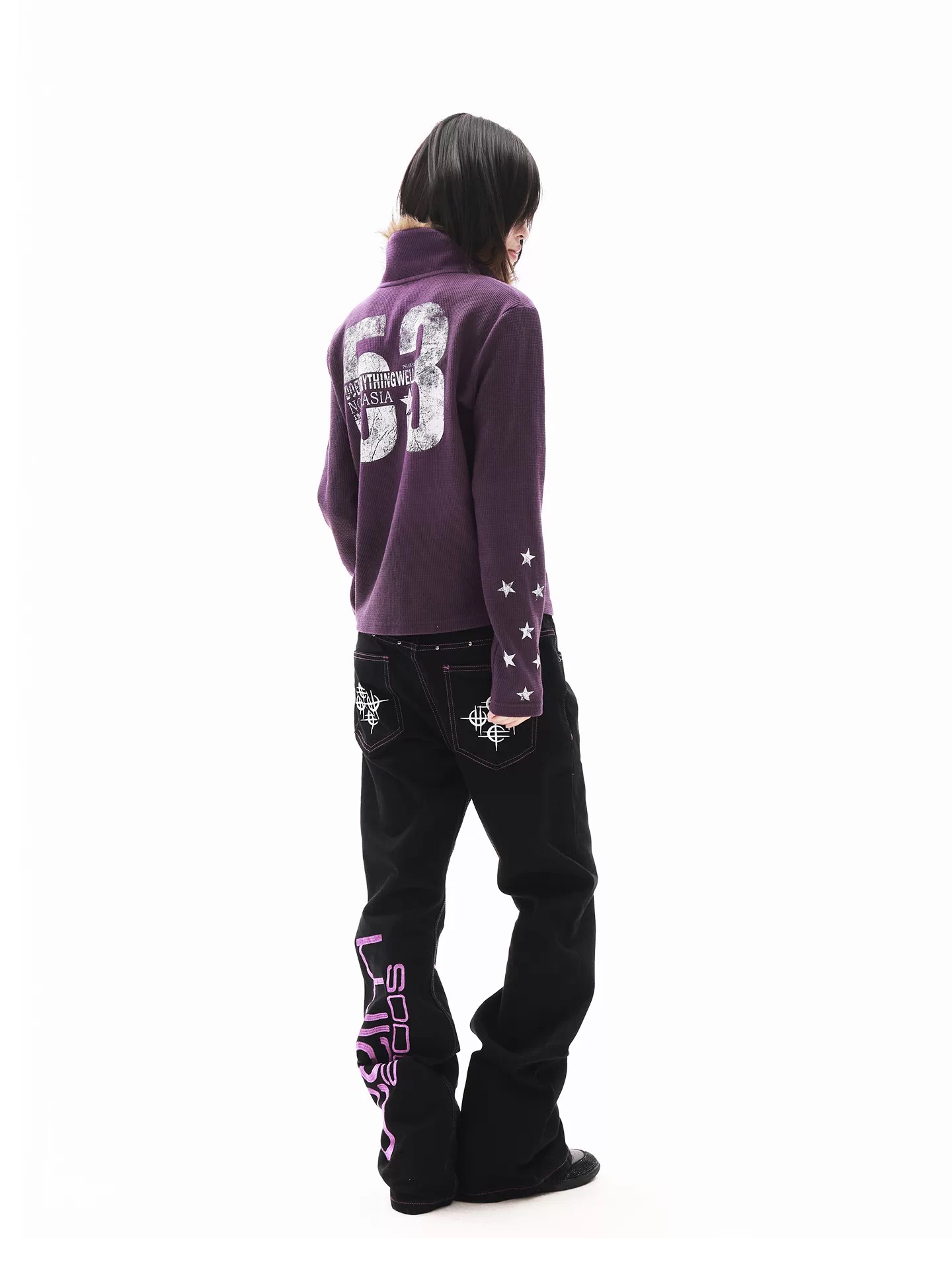 DETWONLINE™ "Purple‑Stitch"  Jeans