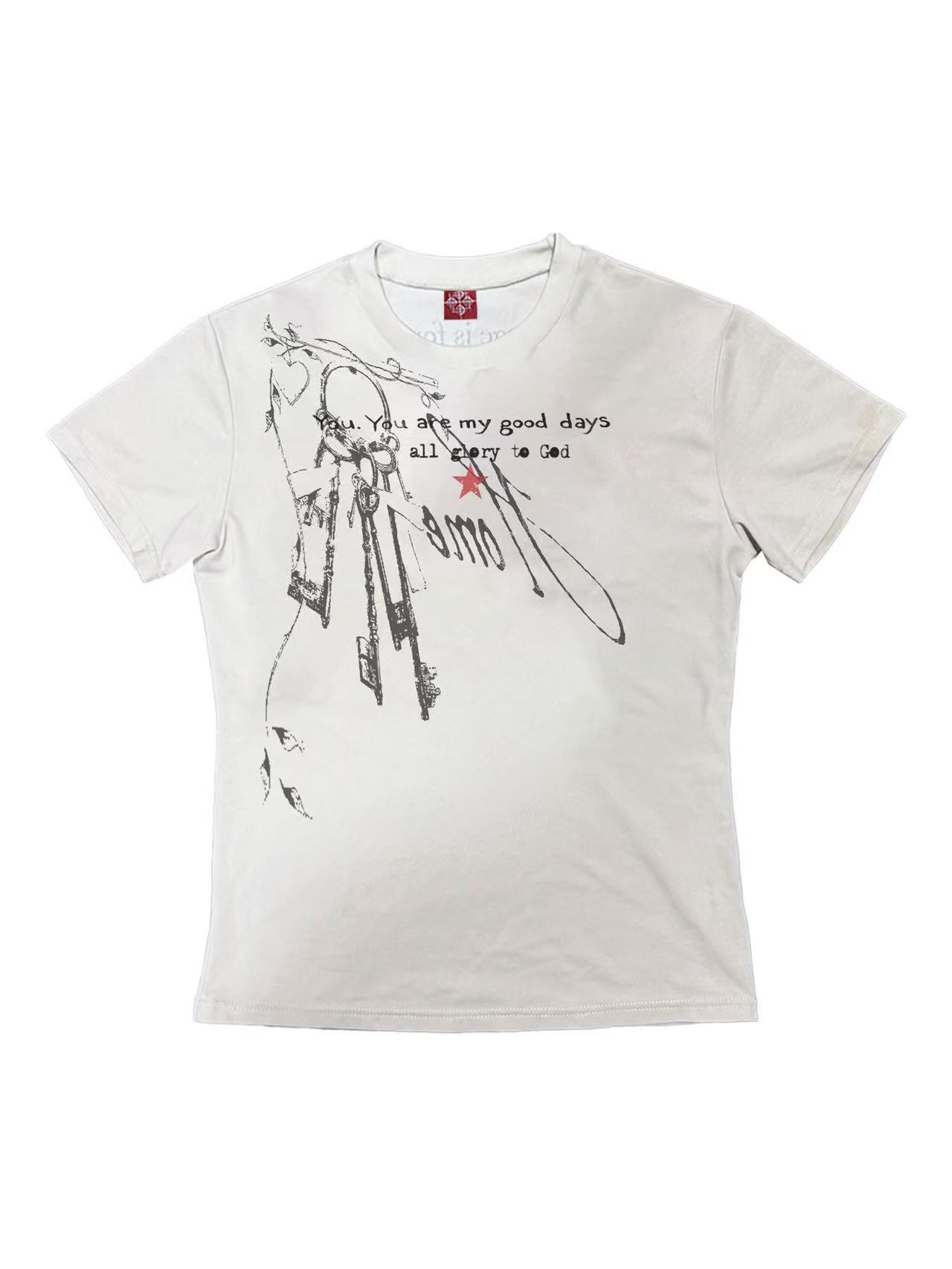 Detwonline punk fashion short sleeves