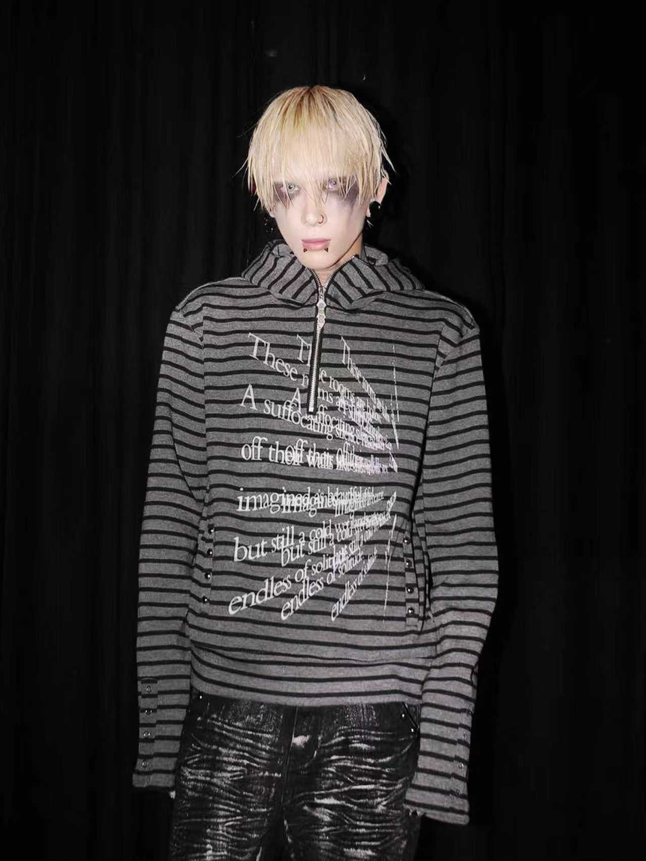 DETWONLINE™ Striped Zipper Jacket