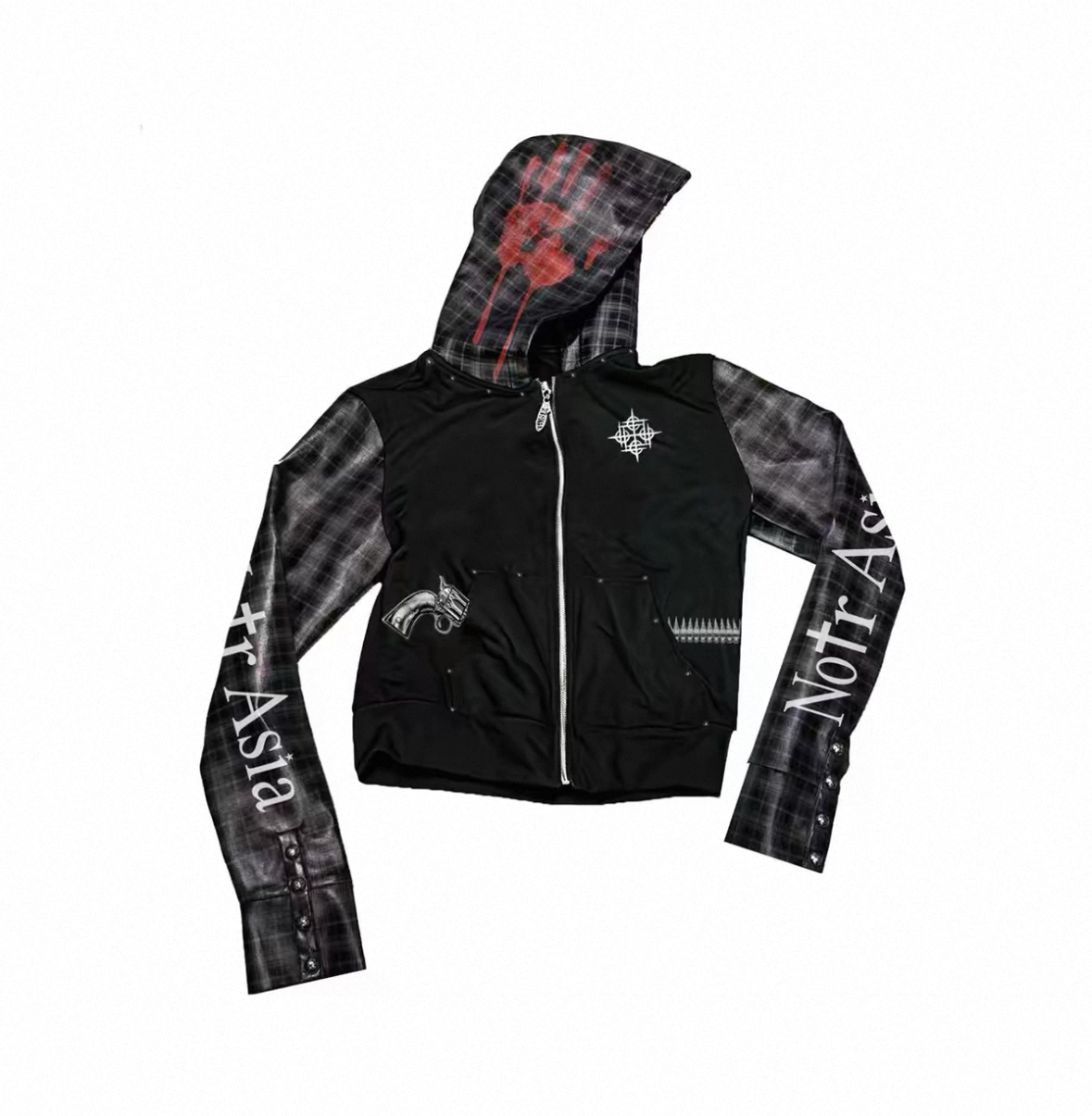 DETWONLINE™"PUNK"Zip Hooded Jacket