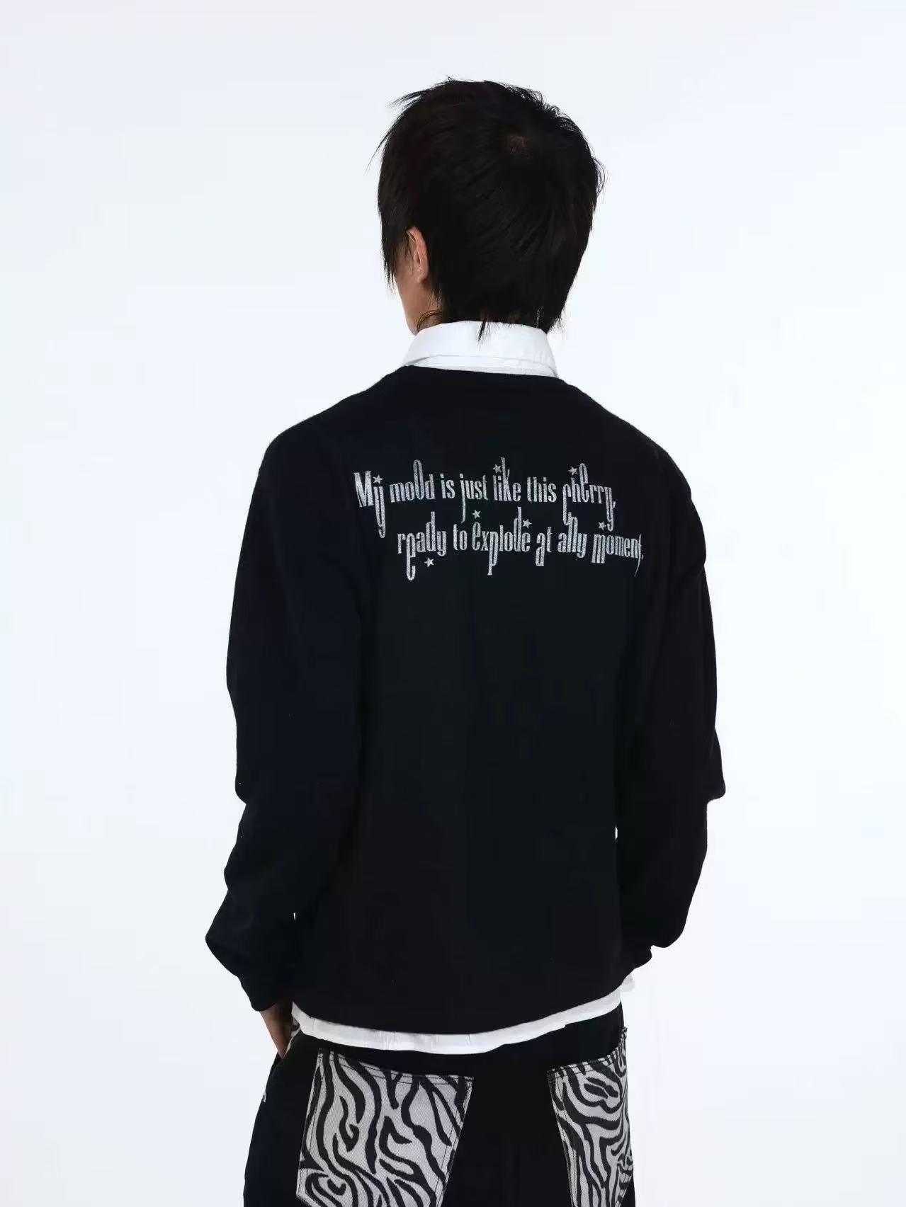 DETWONLINE™Two-piece look polo sweater