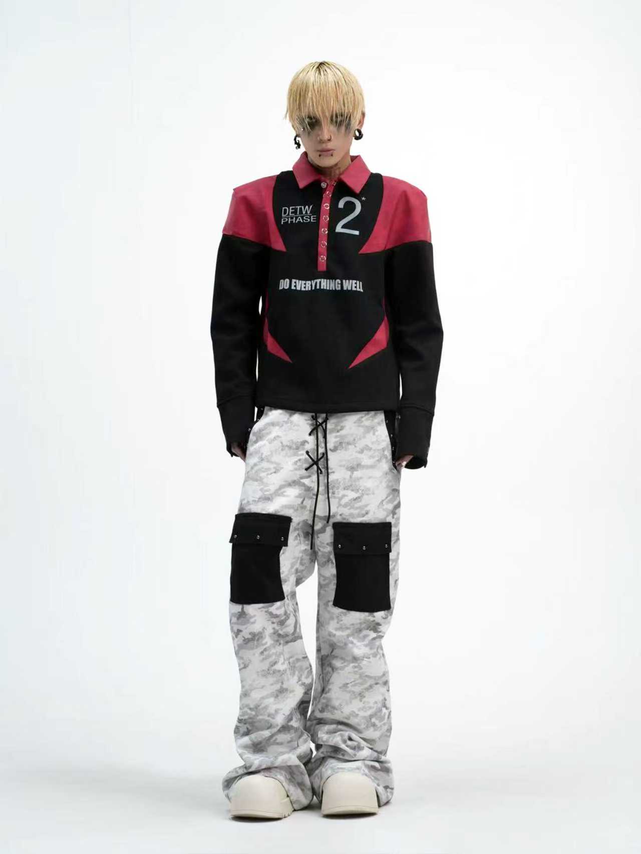 DETWONLINE™Camouflage double waistband jeans