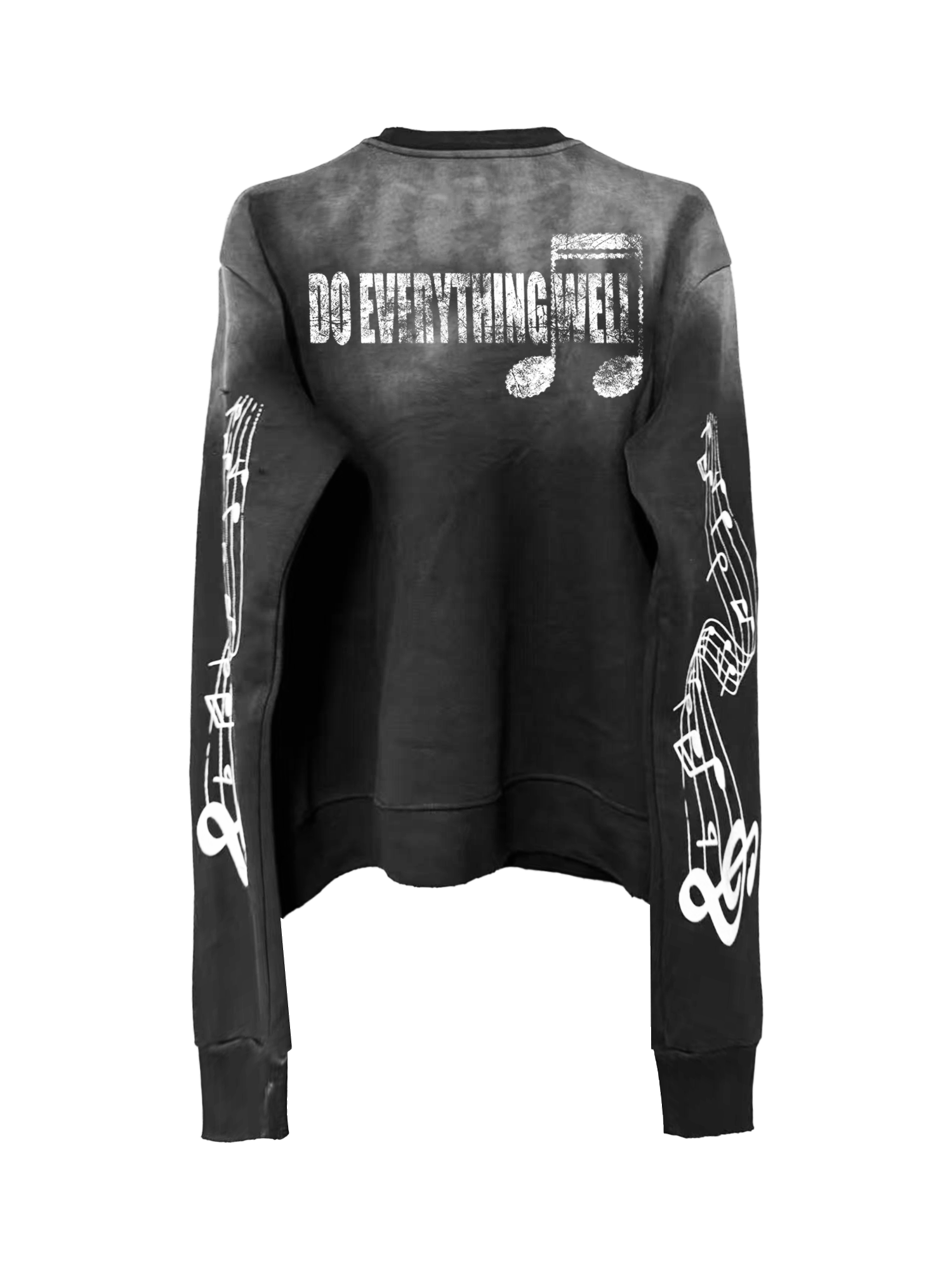 Music Note Skull Snap-Button Hoodie