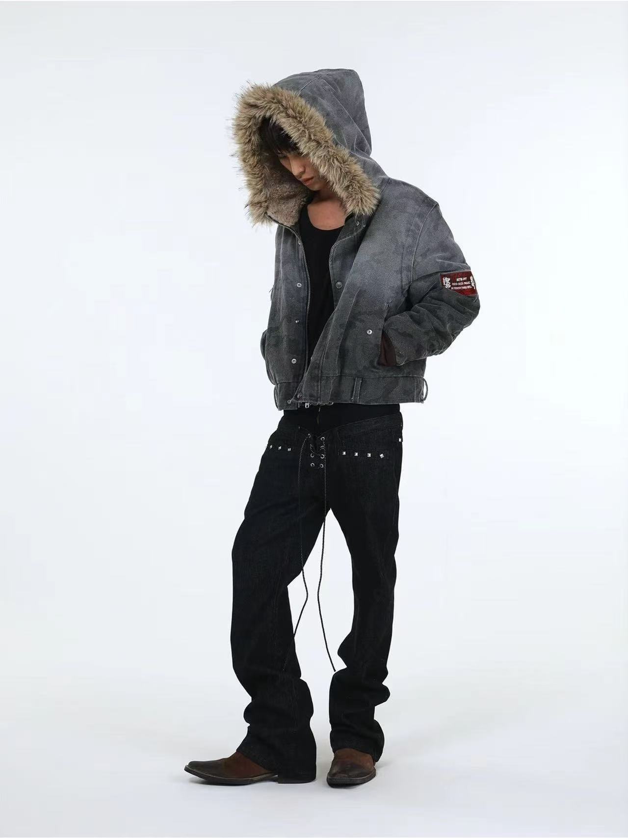 DETWONLINE™Belted drawstring jeans