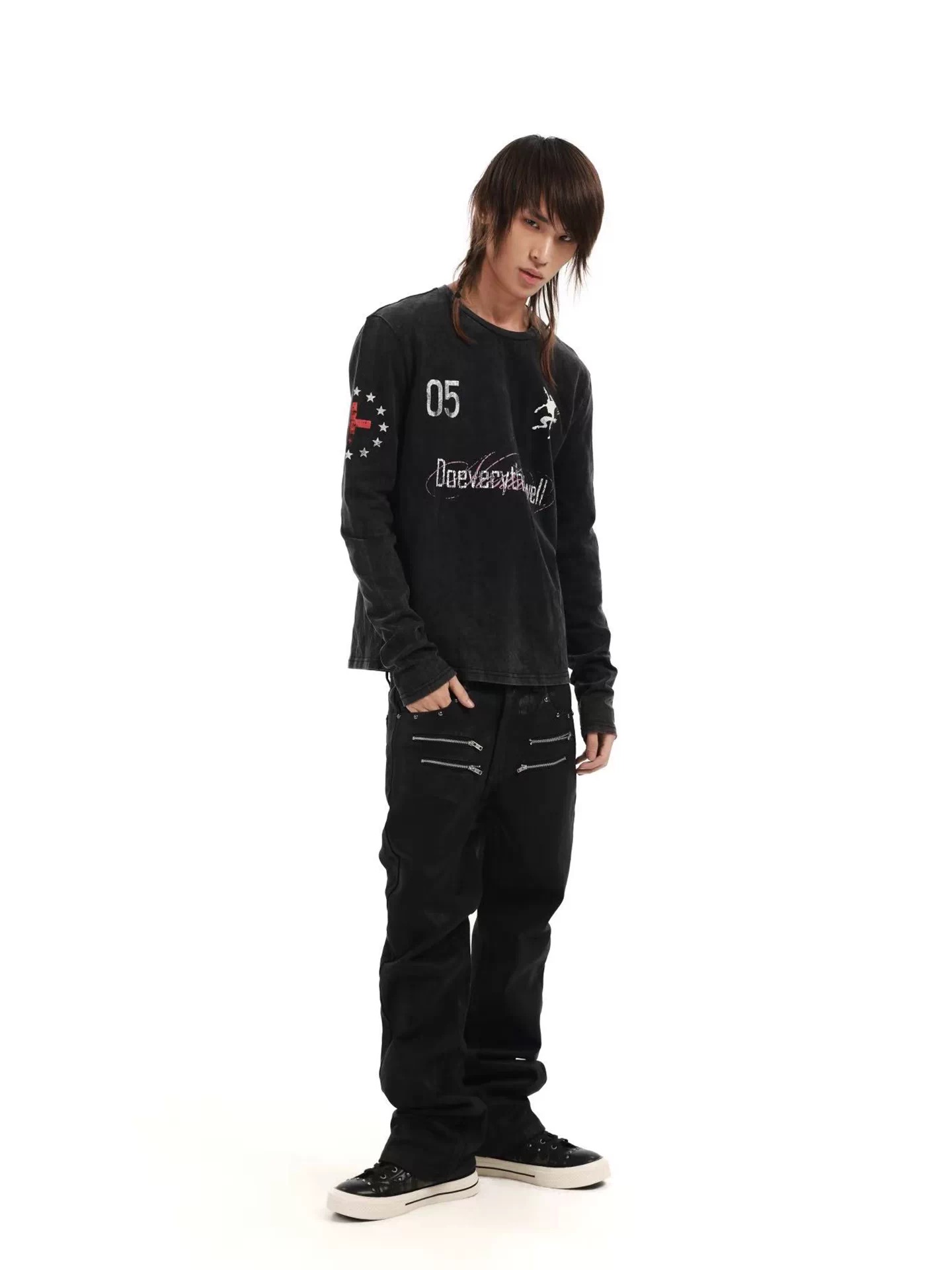 DETWONLINE™"DETW Demon Sheep"Long‑Sleeve T‑Shirt