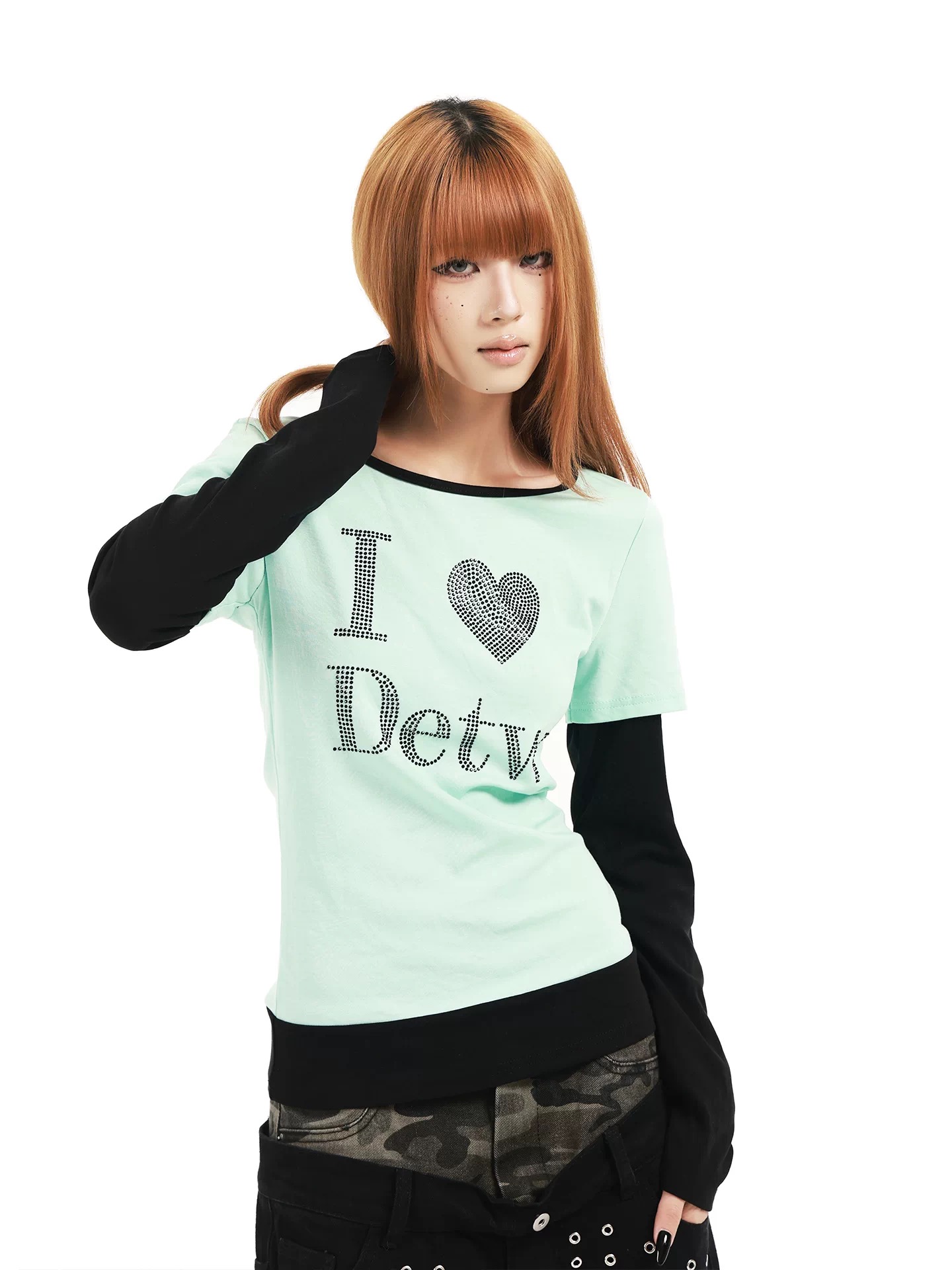 DETWONLINE™"I LOVE DETW"Long‑Sleeve T‑Shirt