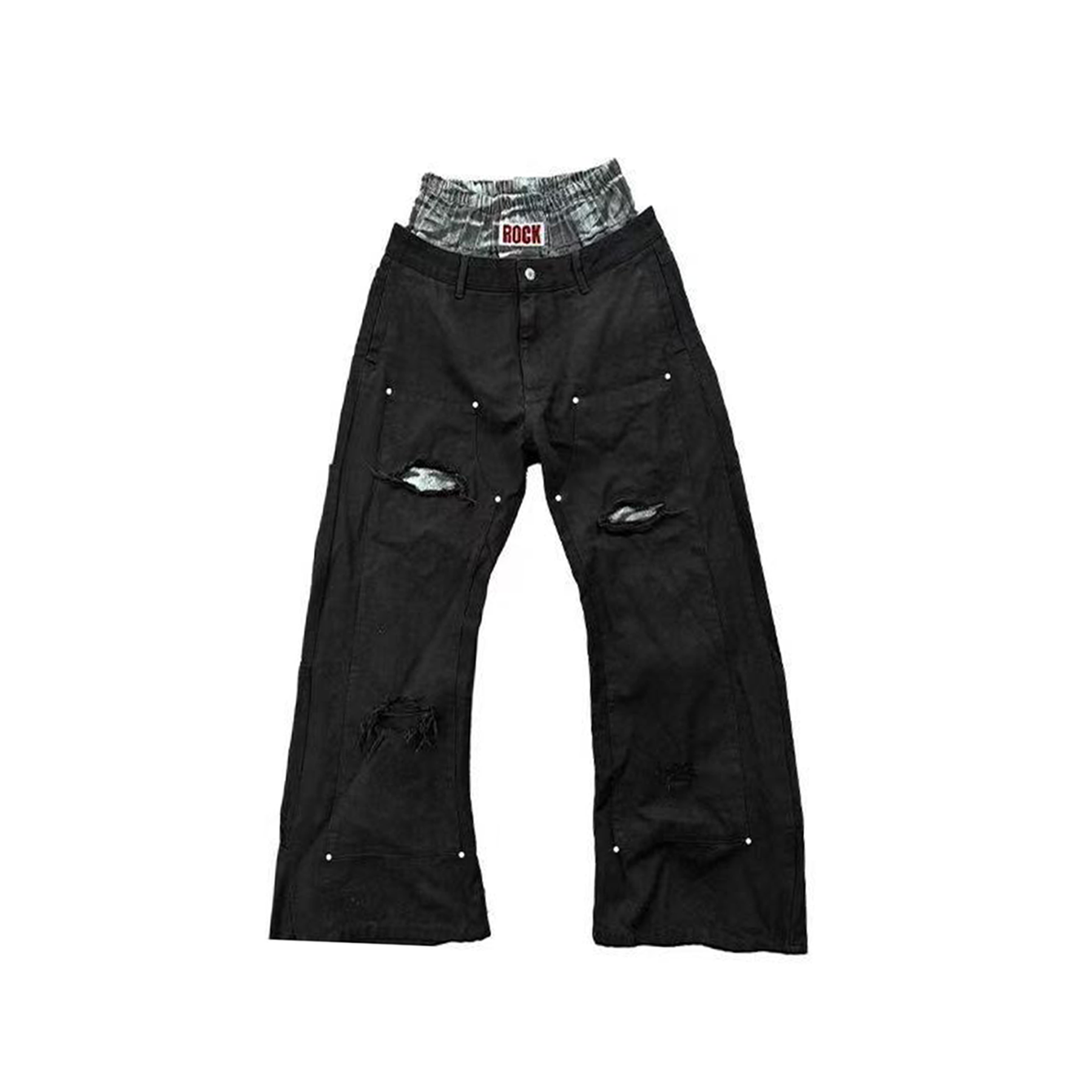 DETWONLINE™Tiger-striped jeans