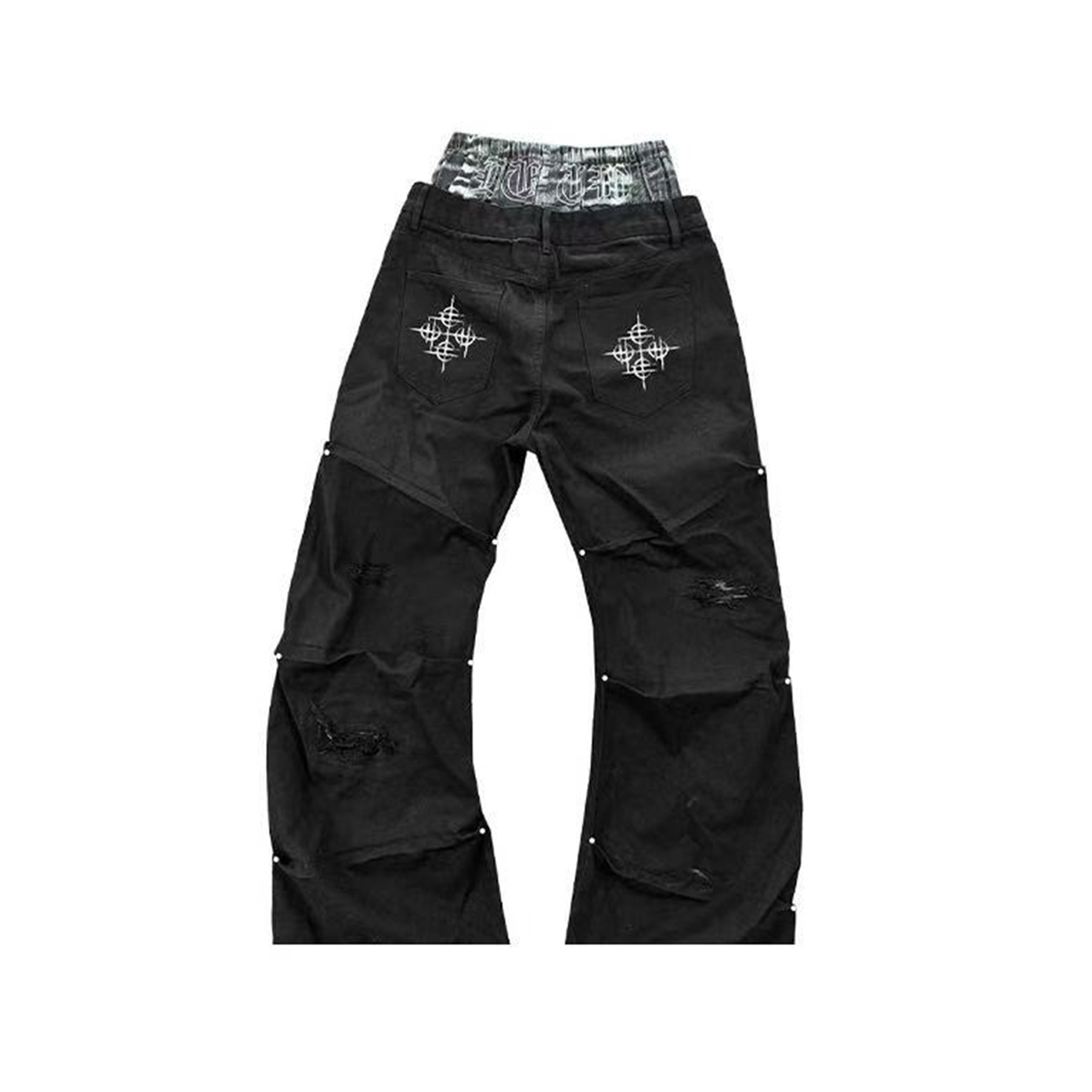 DETWONLINE™Tiger-striped jeans